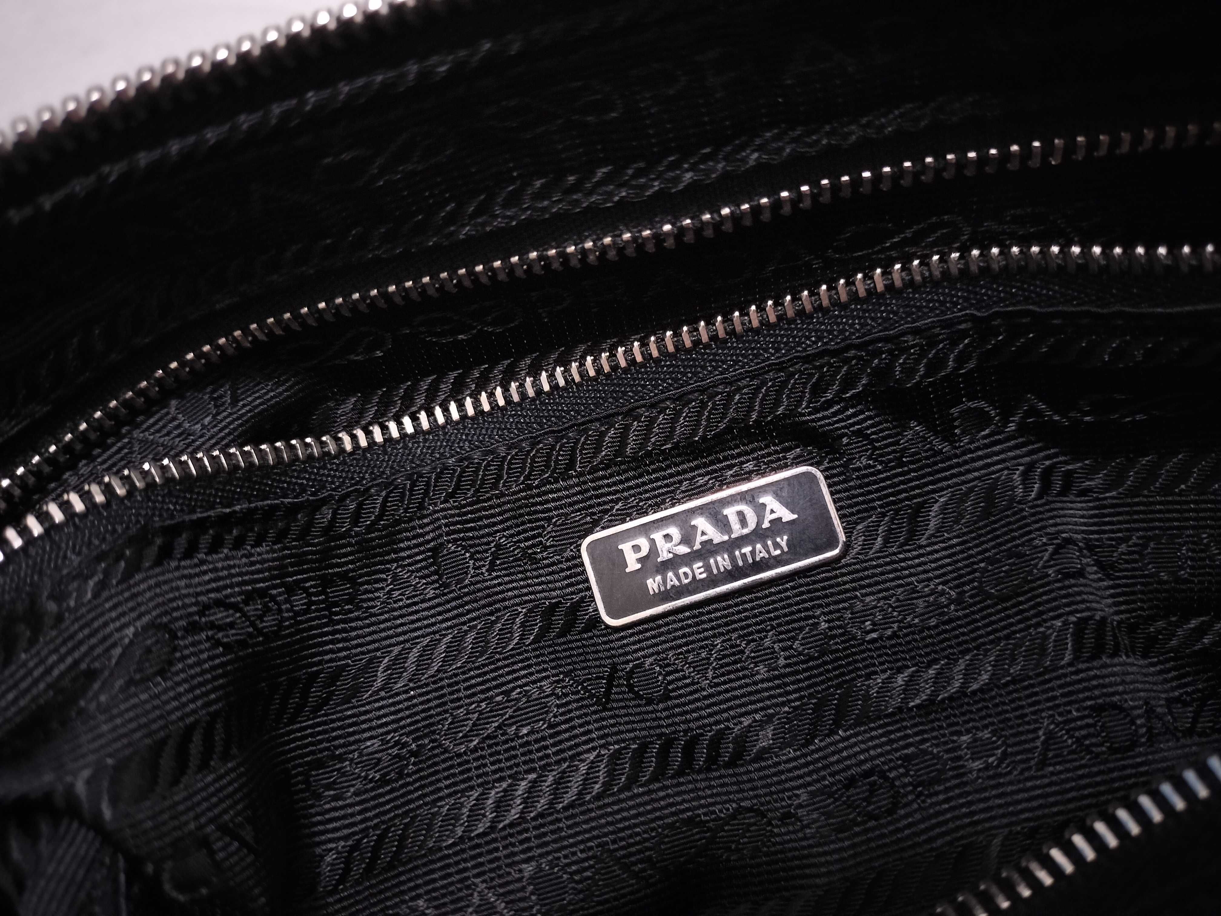 Nylon Shoulder Bag, Black — view 12