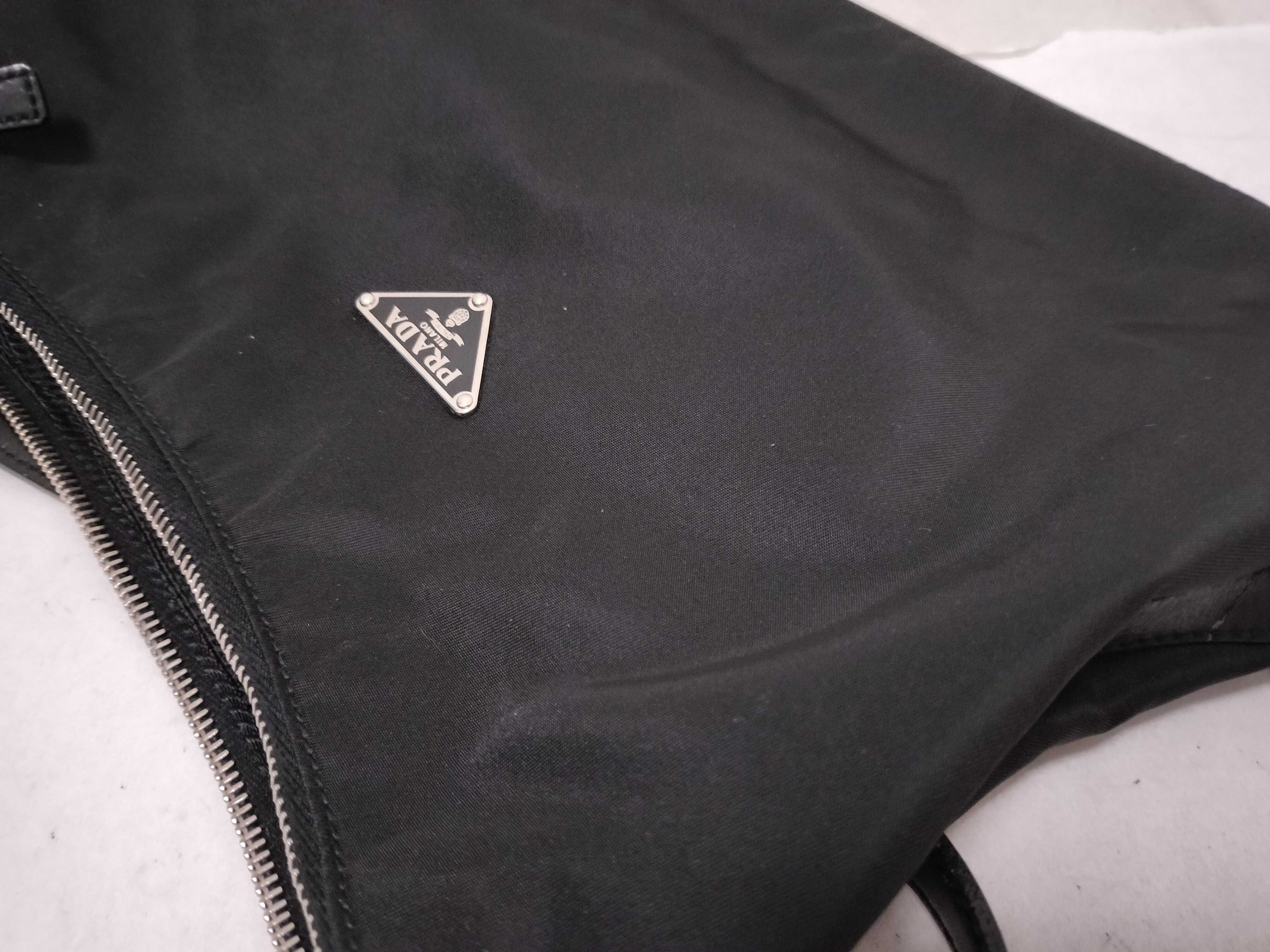 Nylon Shoulder Bag, Black — view 14