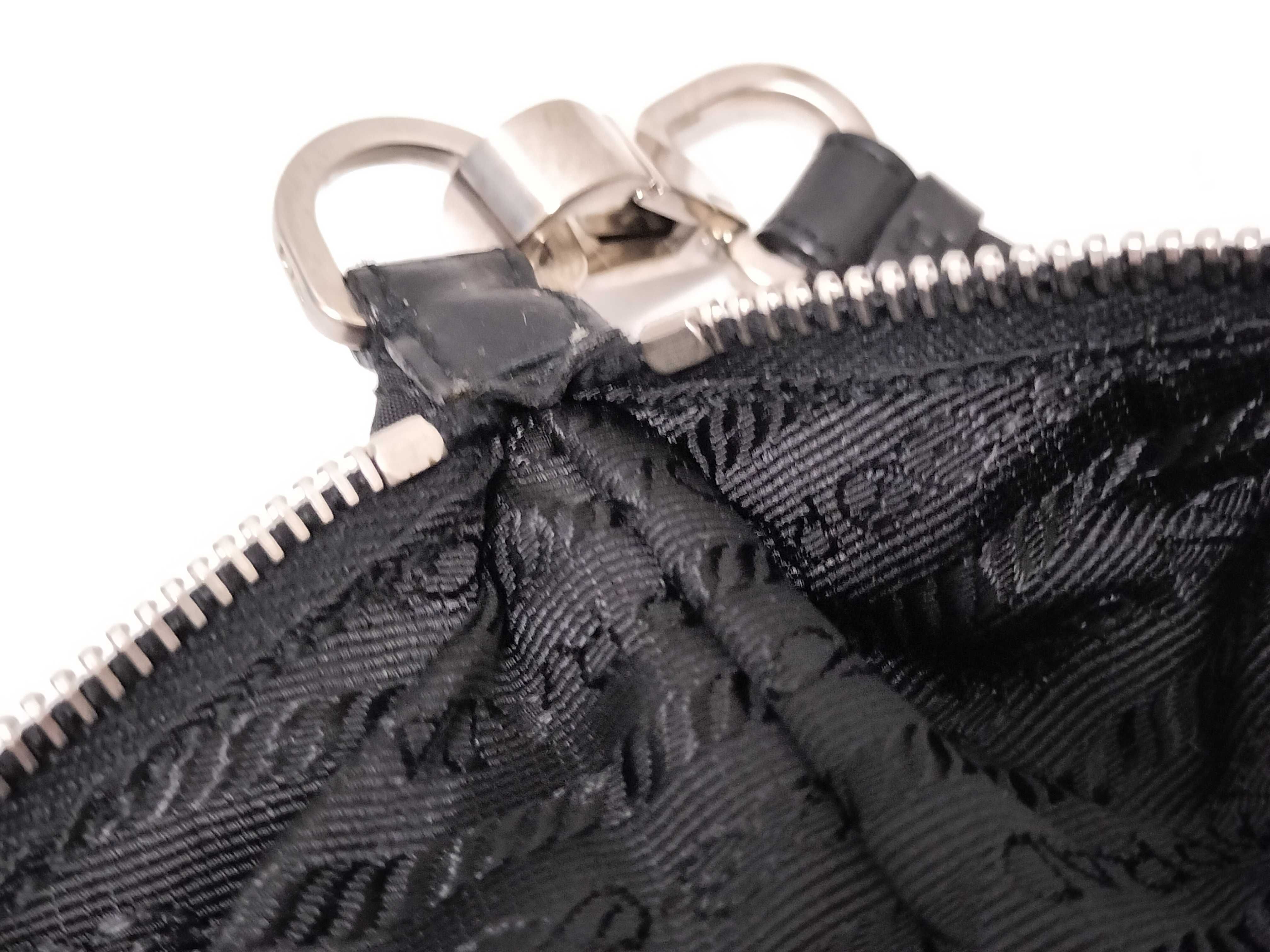 Nylon Shoulder Bag, Black — view 9