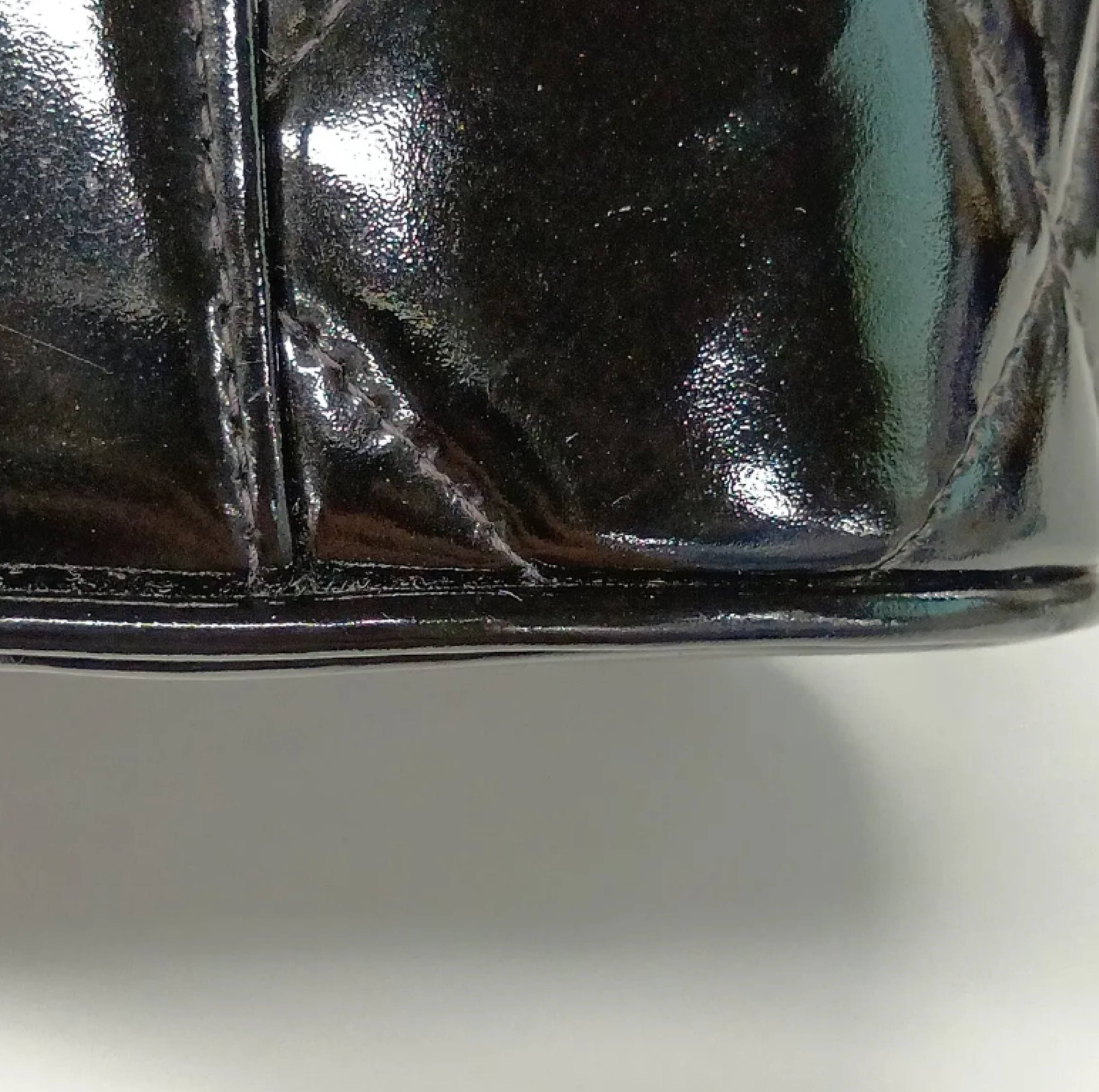 Matelassé Patent Leather Vanity Bag (with seal, serial number 4) — view 12