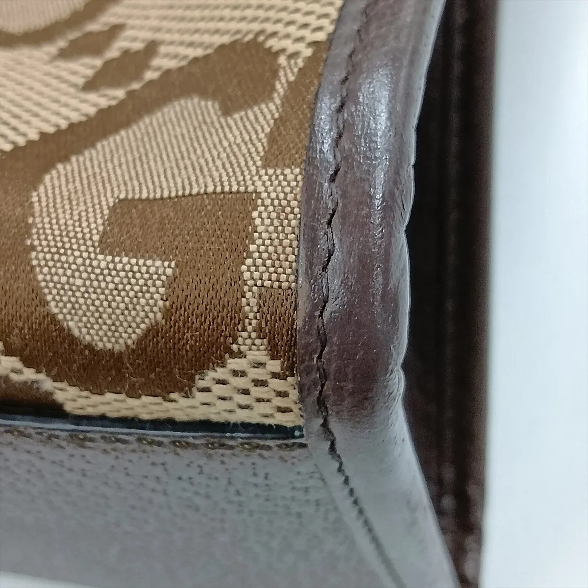Jumbo GG Canvas x Leather 2-Way Handbag, Brown, 678839 — view 12
