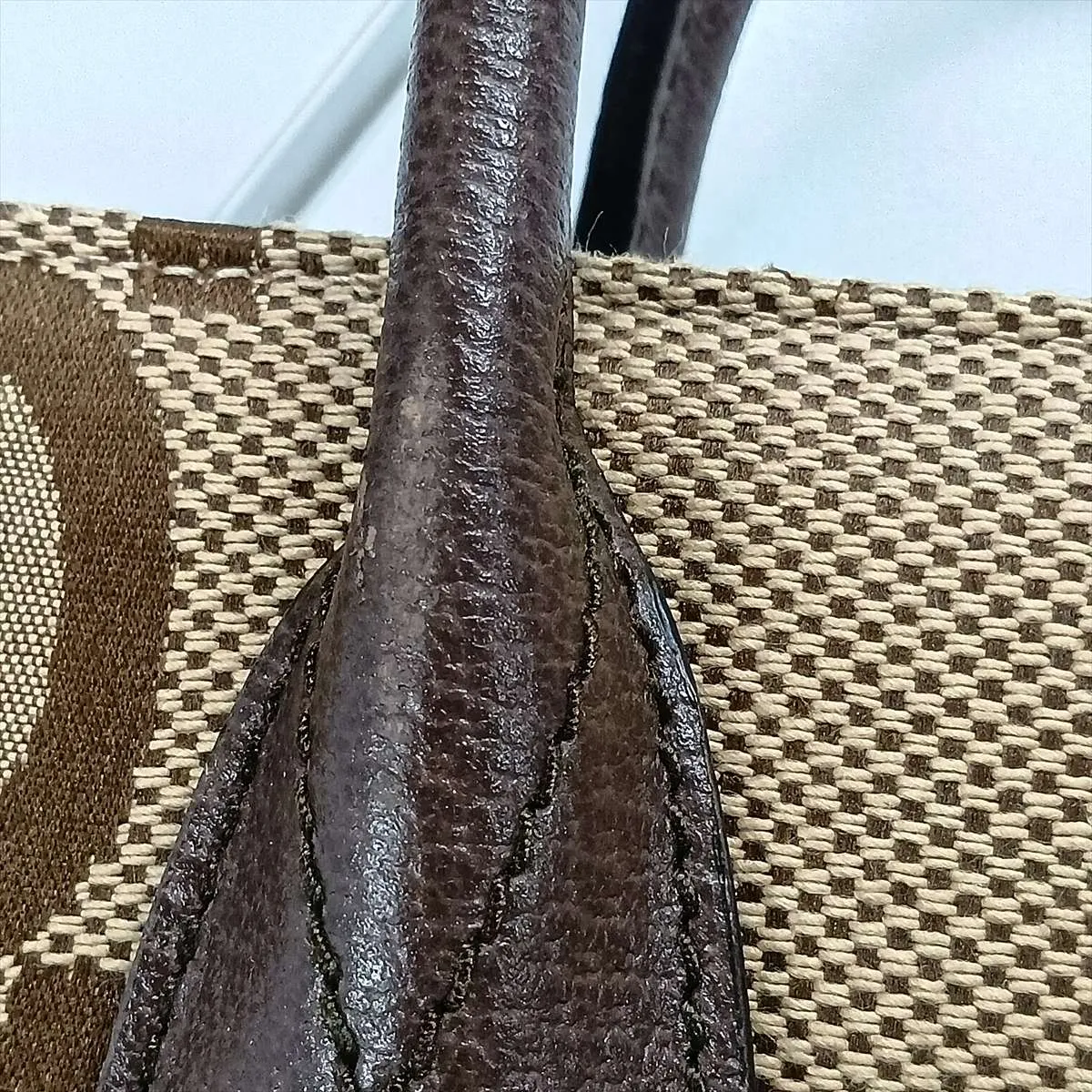 Jumbo GG Canvas x Leather 2-Way Handbag, Brown, 678839 — view 13