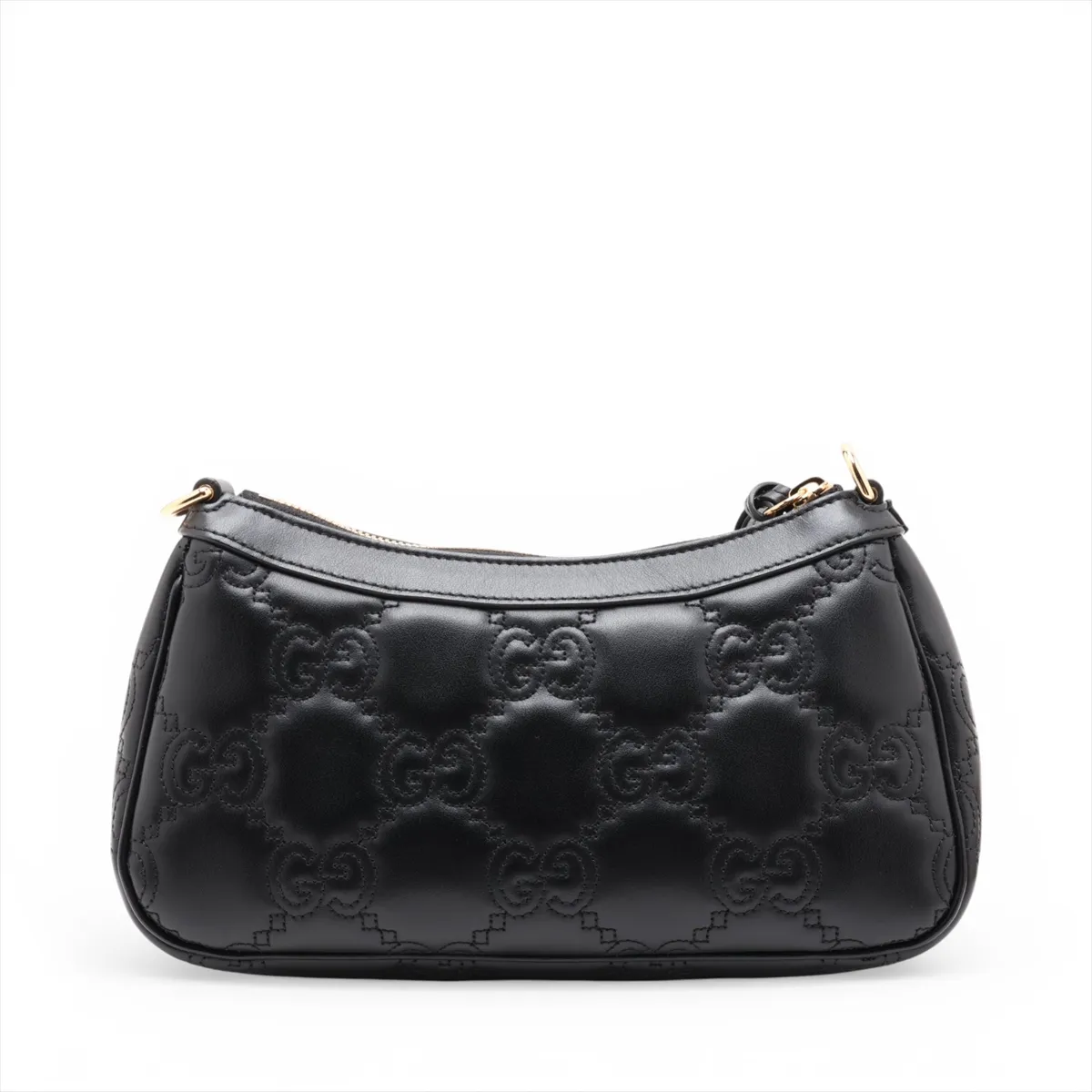 GG Matelassé Leather 2-Way Shoulder Bag, Black, 735049 — view 2