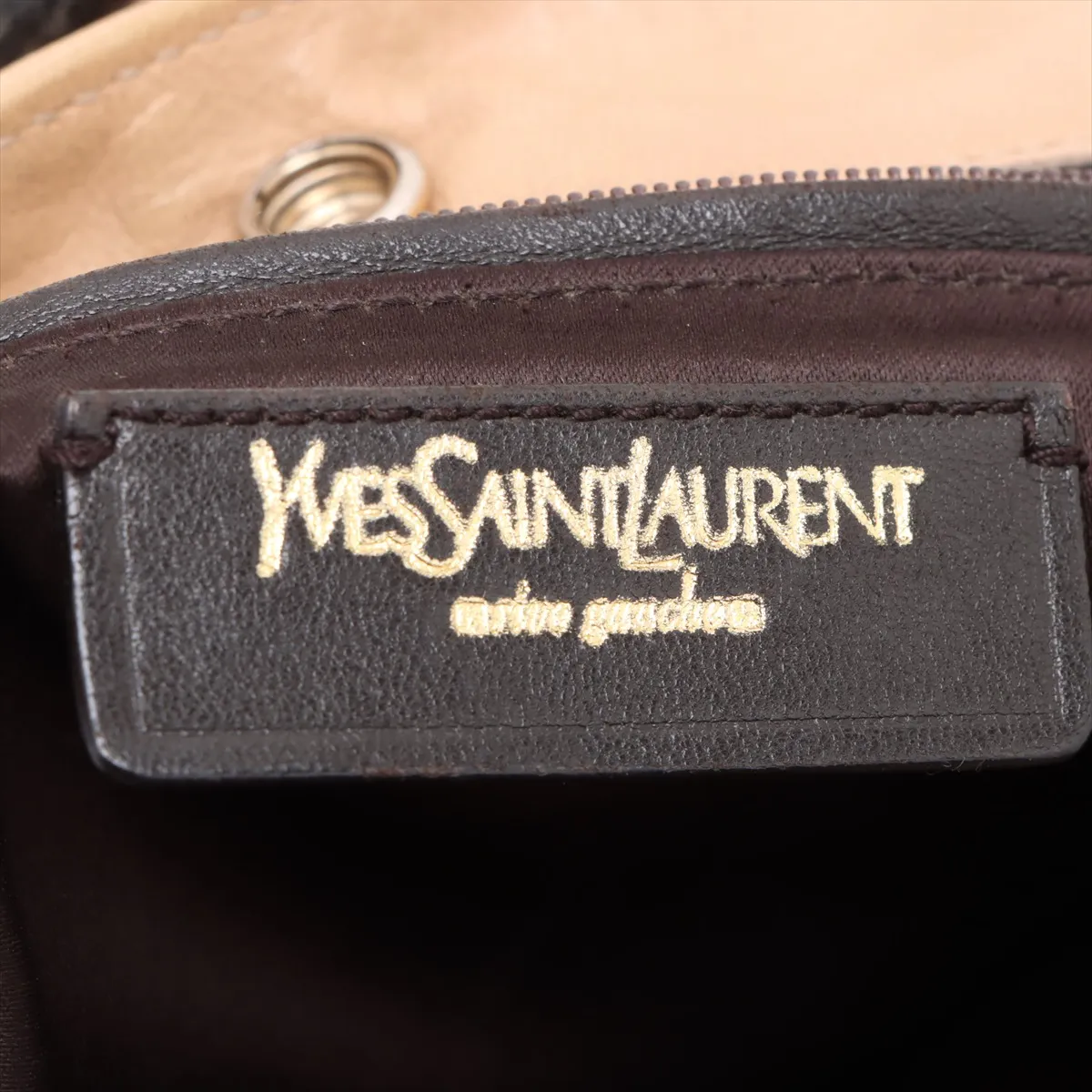 Mombasa Leather Handbag, Beige, 130157 — view 11