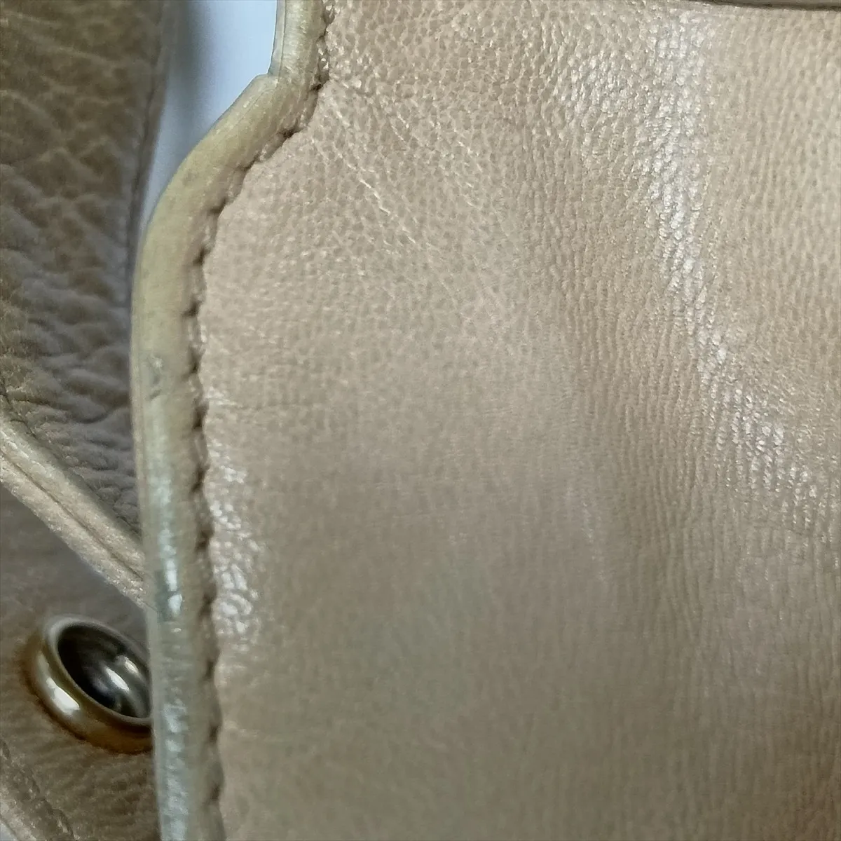 Mombasa Leather Handbag, Beige, 130157 — view 15
