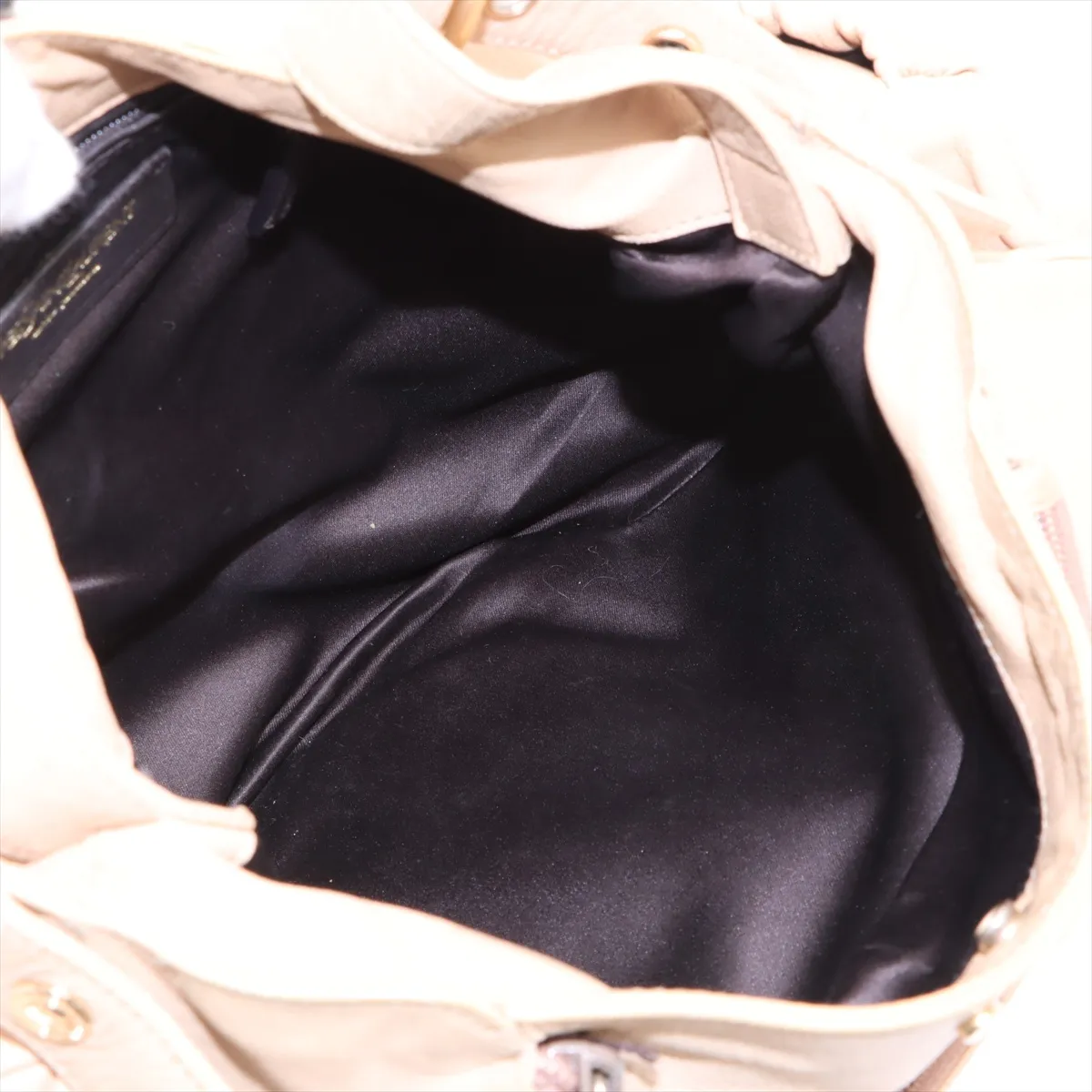 Mombasa Leather Handbag, Beige, 130157 — view 7