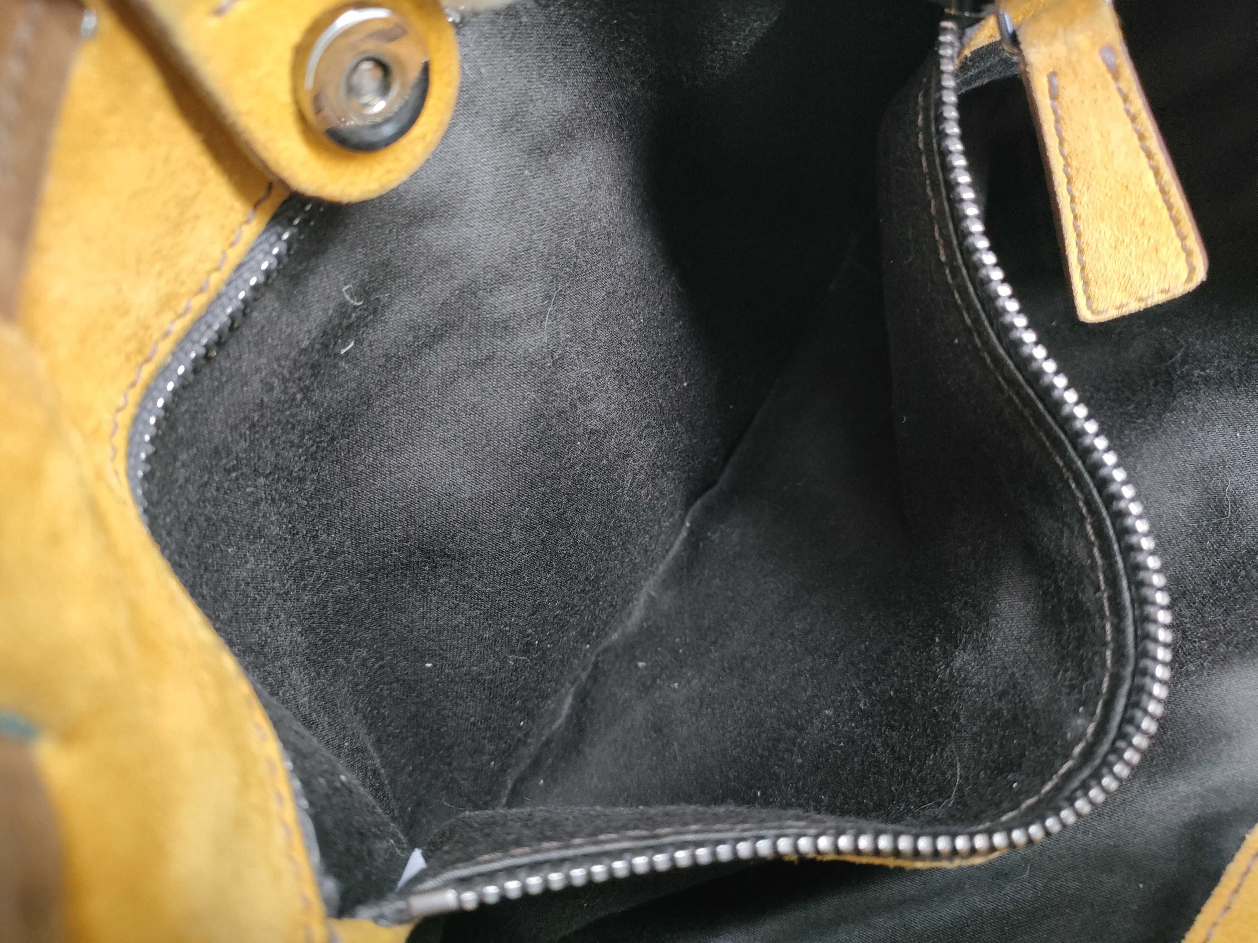 Multicolor Suede Patchwork Tote Bag — view 9