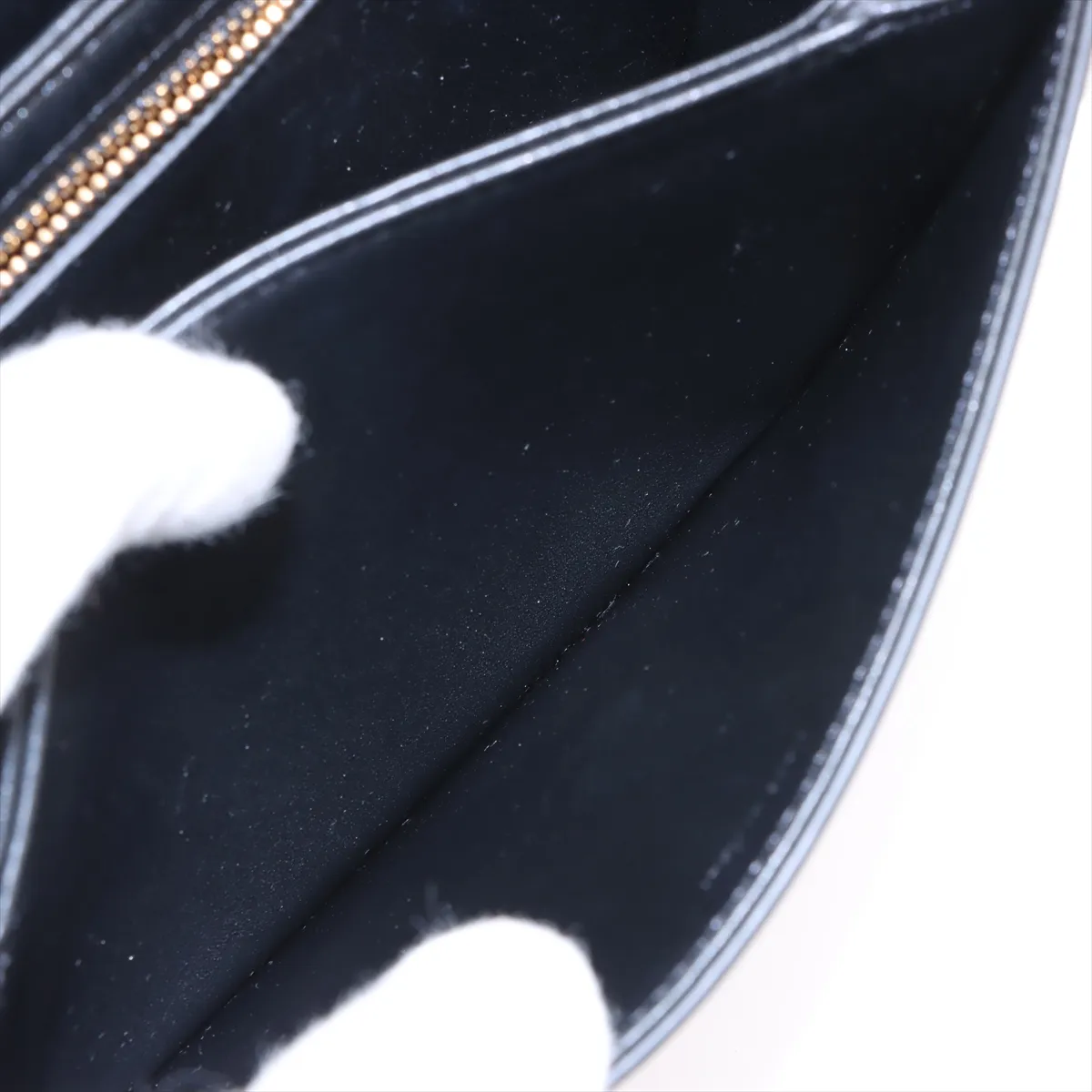 Triomphe Teen Leather Shoulder Bag Black — view 7