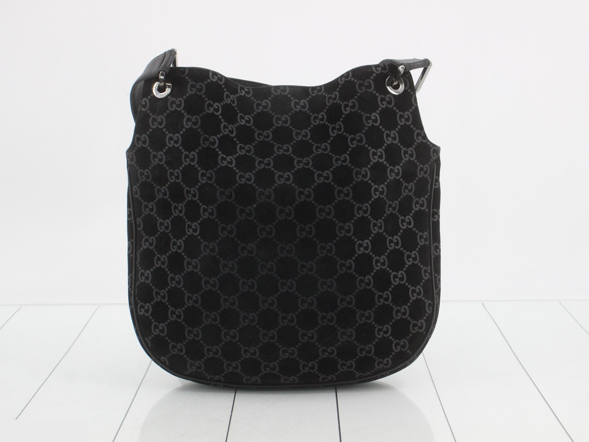 Bamboo shoulder bag, suede — view 2