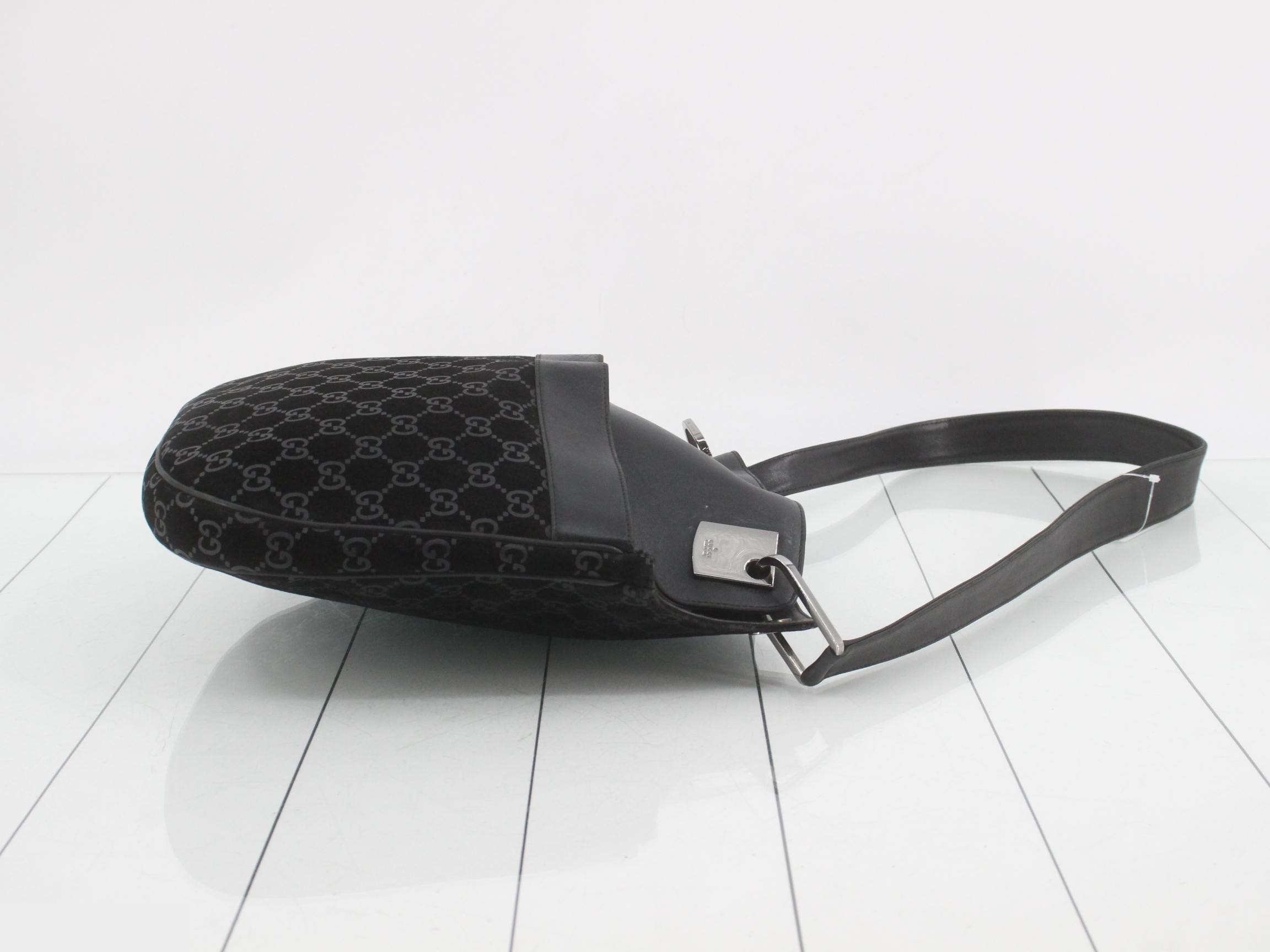 Bamboo shoulder bag, suede — view 3