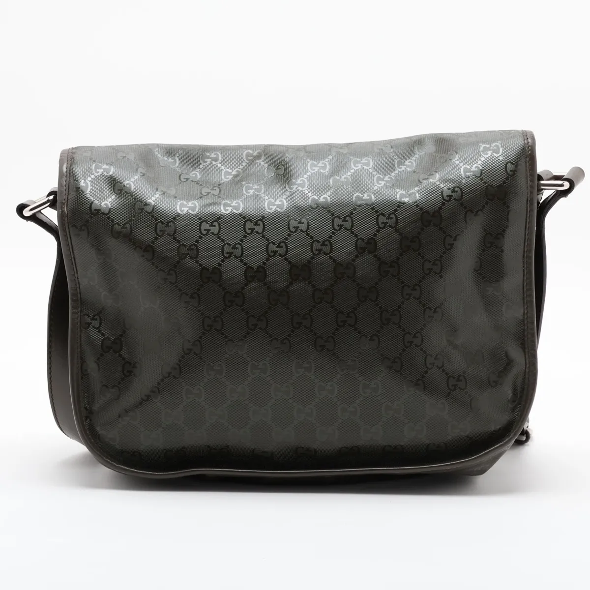 GG Imprime PVC x Leather Shoulder Bag, Khaki, 201732 — view 2