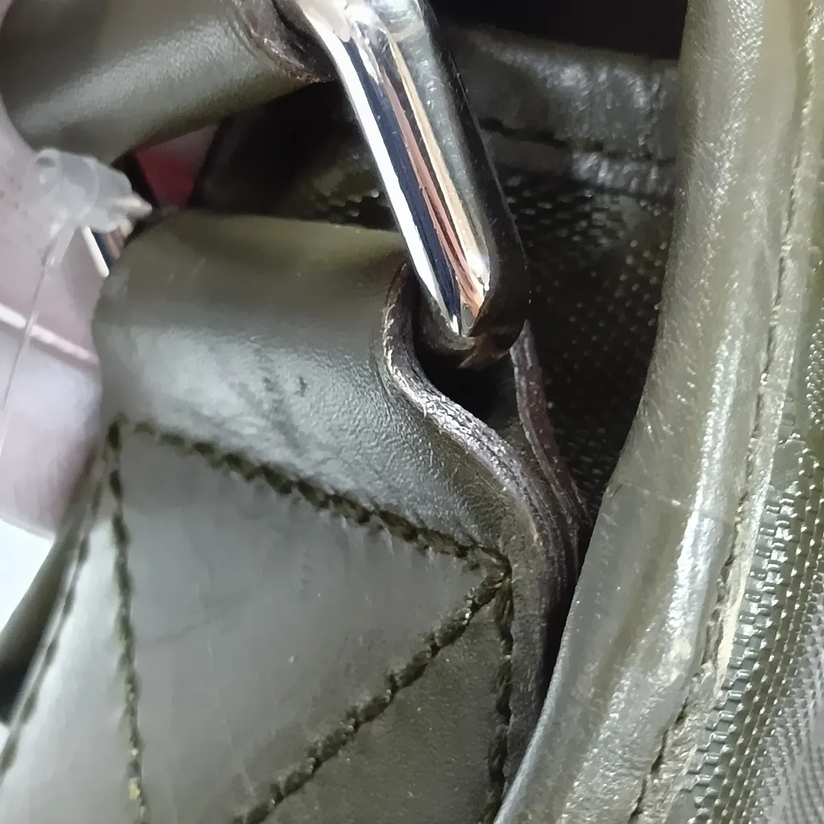 GG Imprime PVC x Leather Shoulder Bag, Khaki, 201732 — view 11