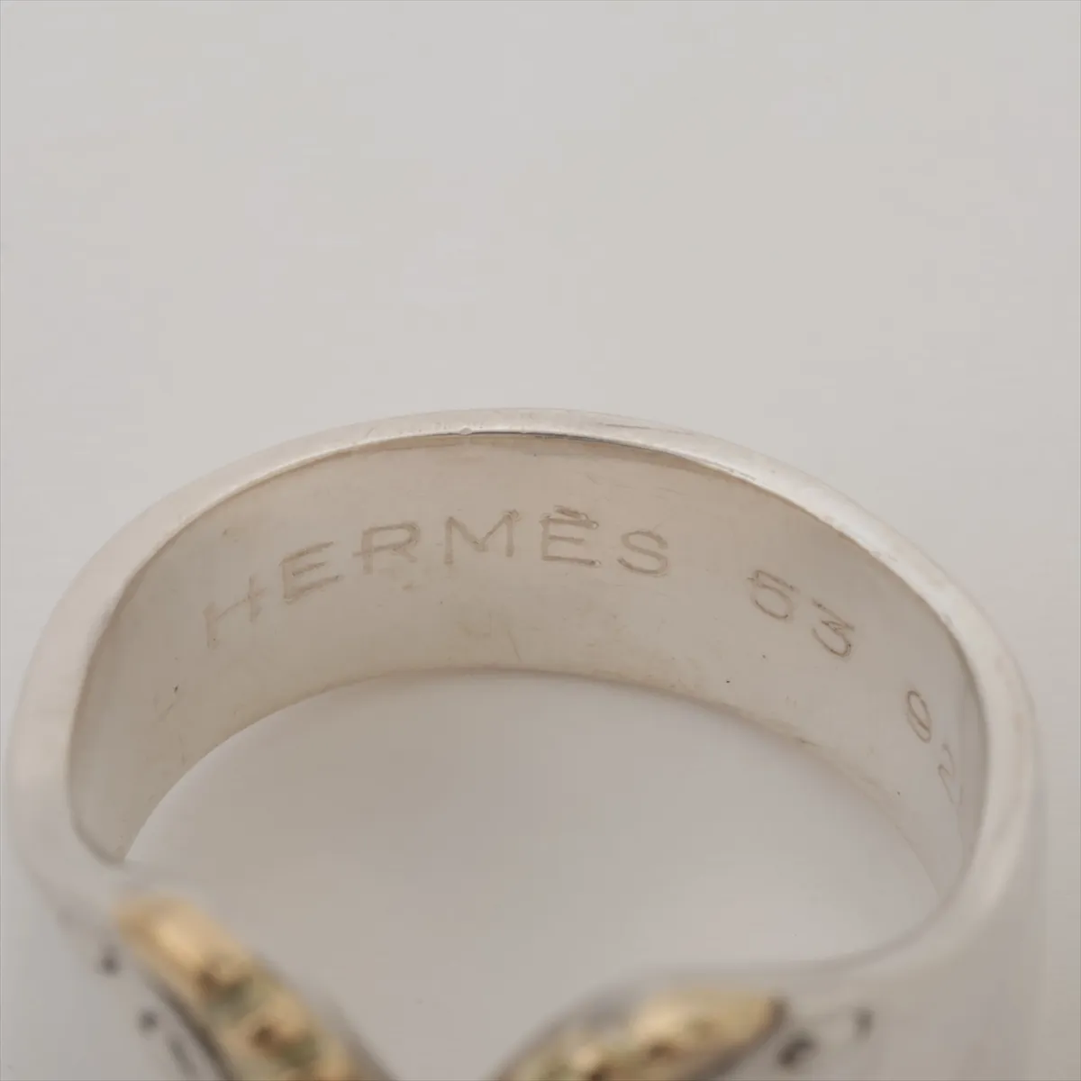 ring, size 53, 925 x 750 mm, 10.0g, gold x silver. Shows signs of wear, — view 3