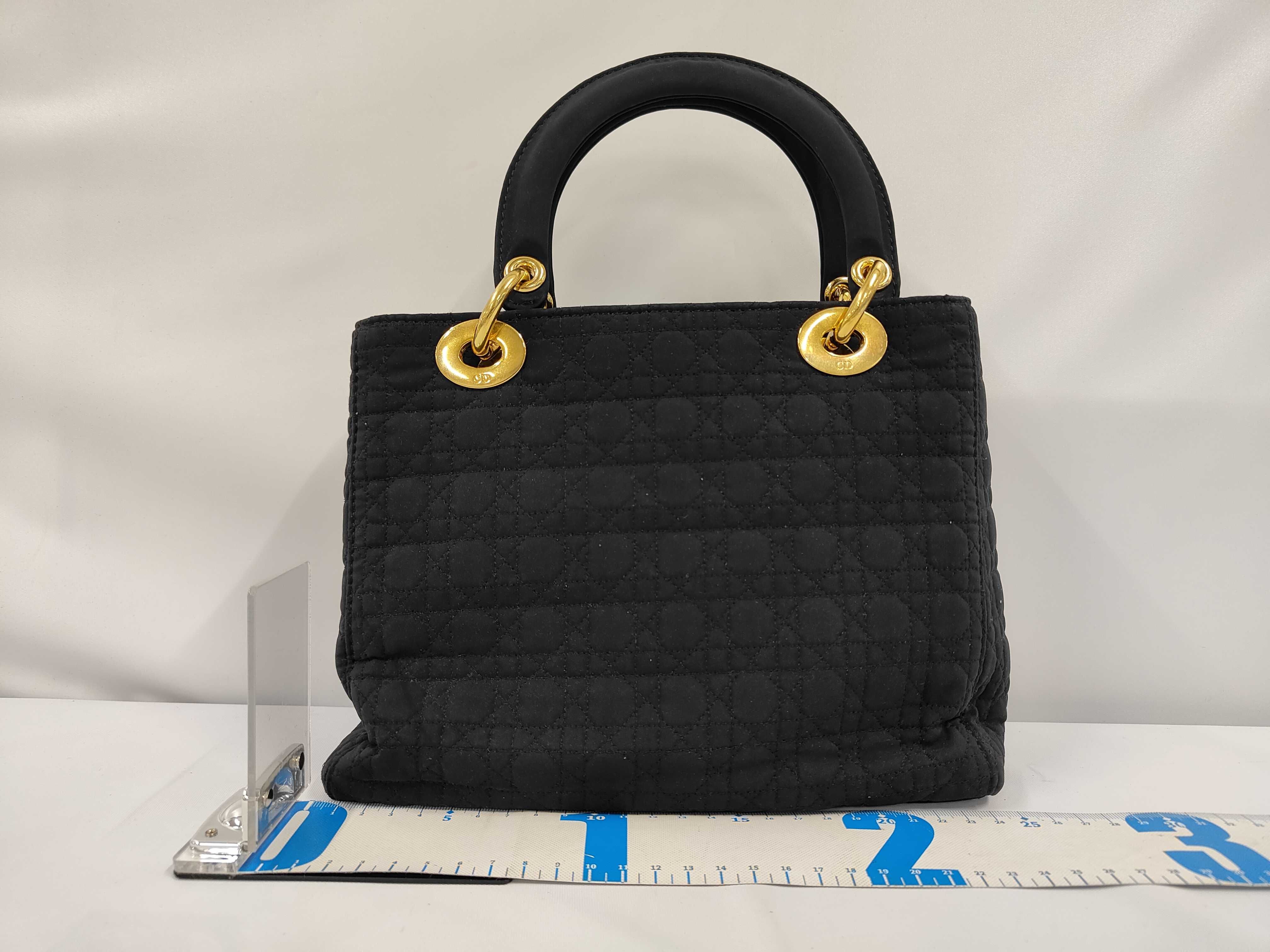 Lady Dior Cannage Nylon Handbag — view 2