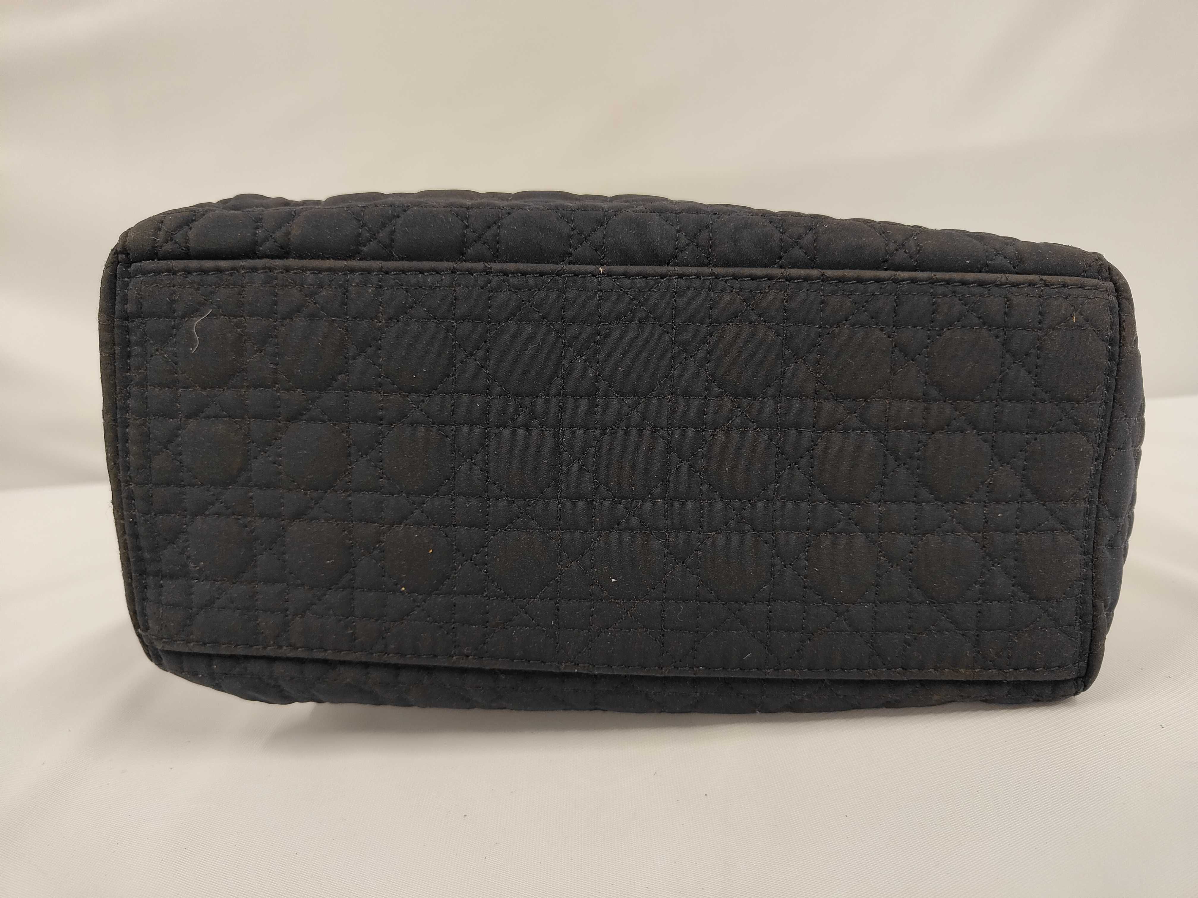 Lady Dior Cannage Nylon Handbag — view 3