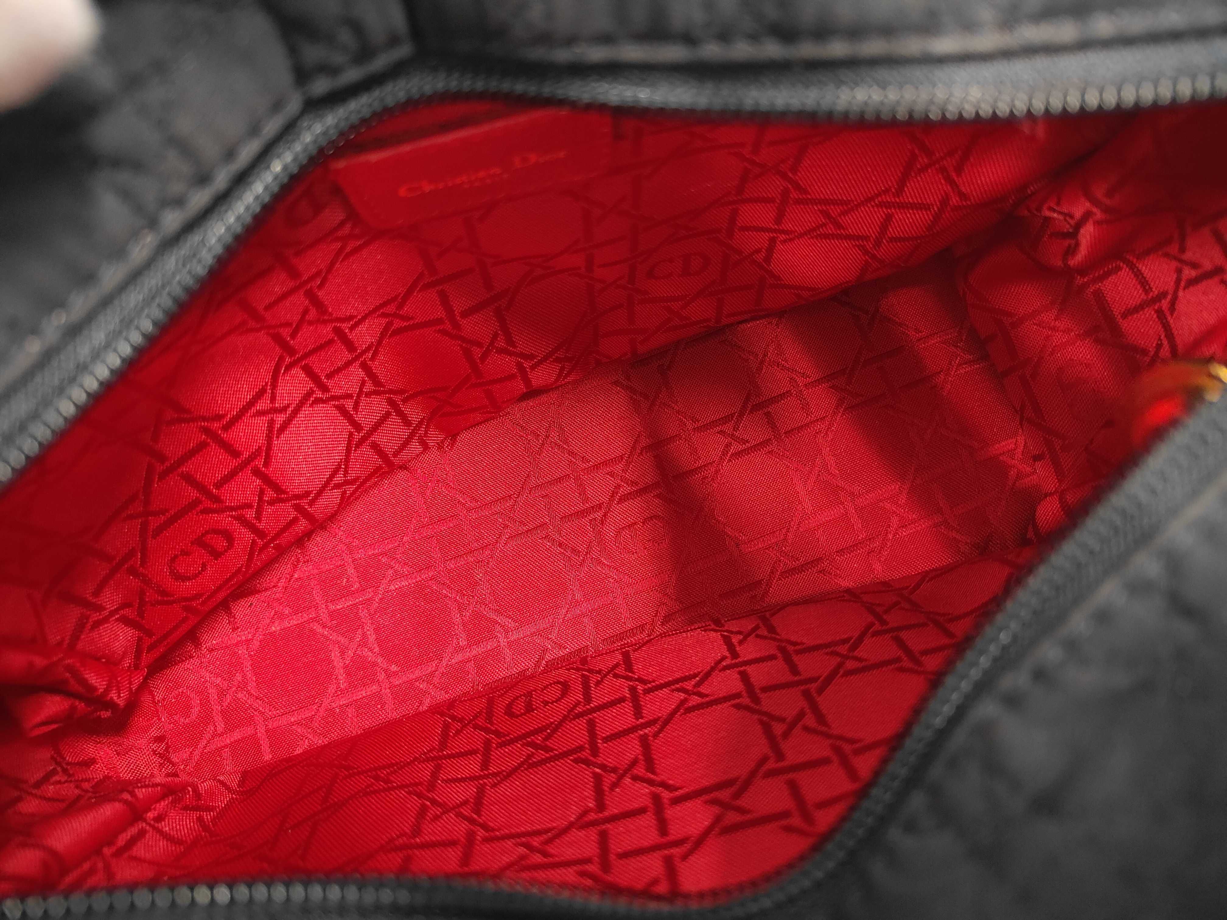 Lady Dior Cannage Nylon Handbag — view 8