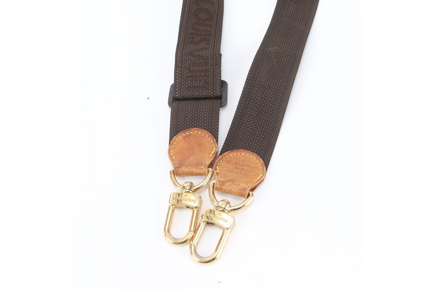 Bag accessory: Leather/canvas shoulder strap, crossbody bag — view 4