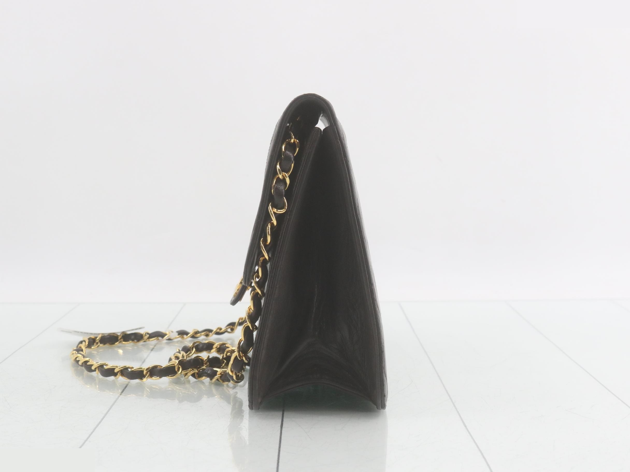 Matelassé Black Shoulder Bag — view 3