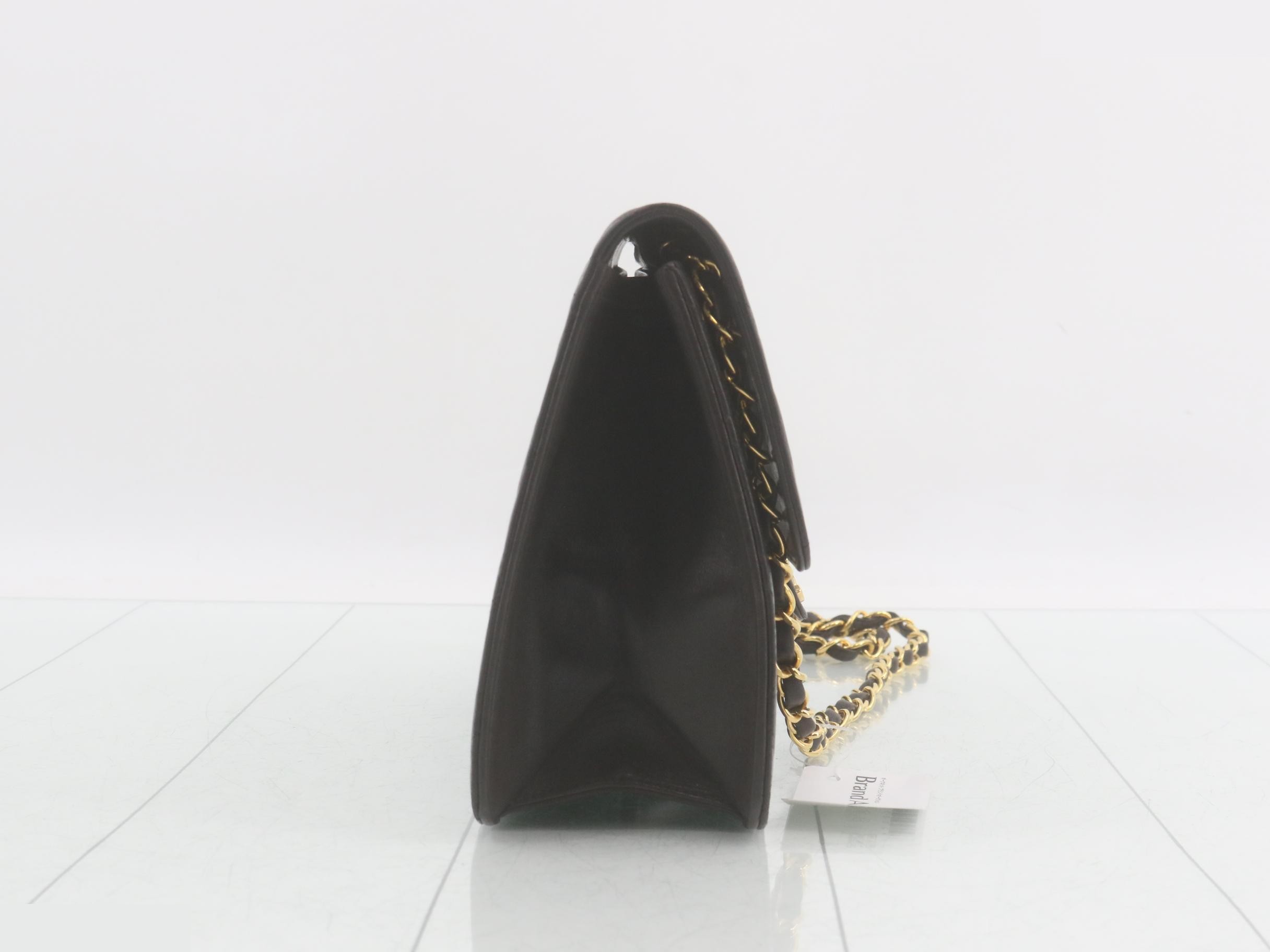 Matelassé Black Shoulder Bag — view 4