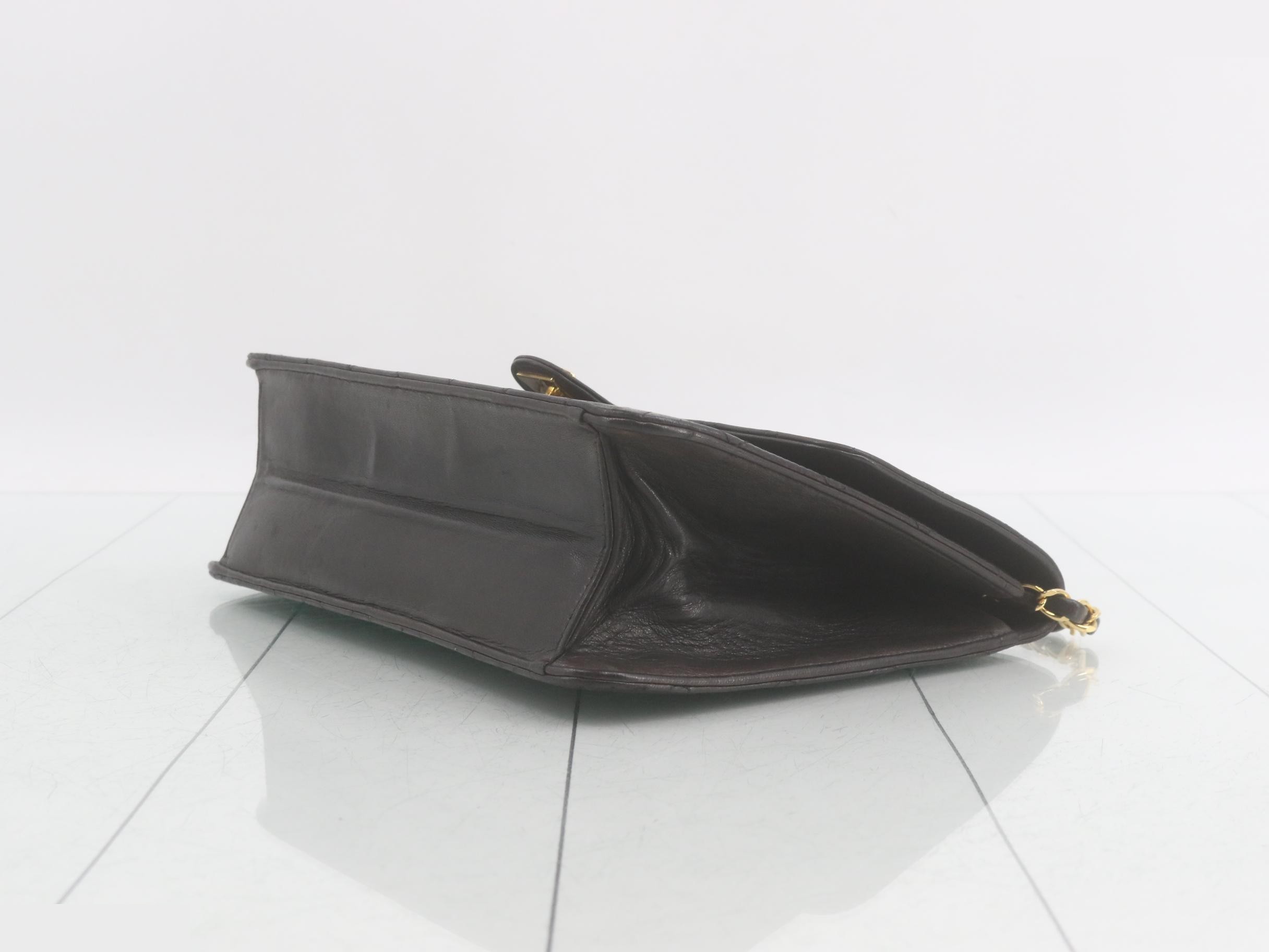 Matelassé Black Shoulder Bag — view 6