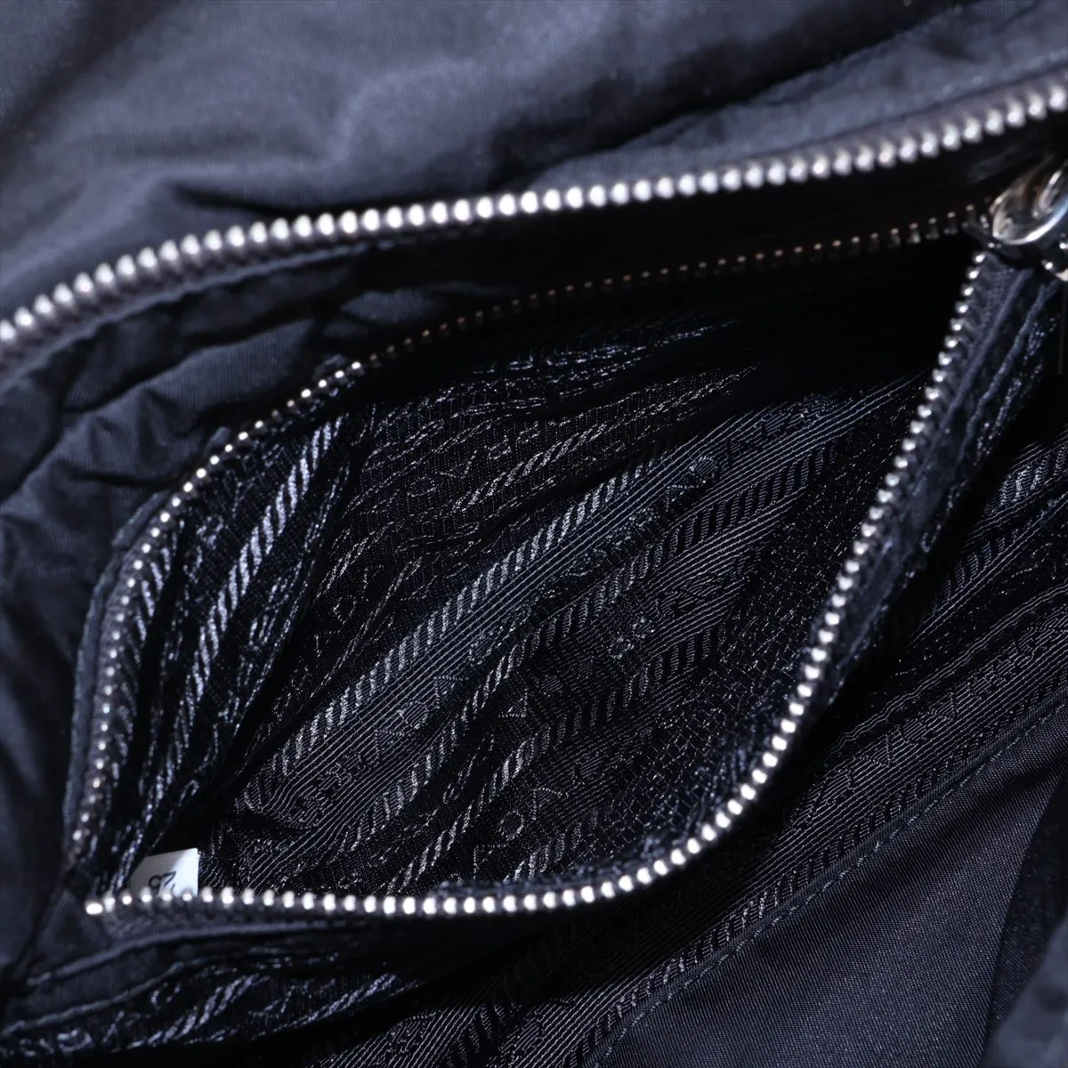 Tessuto Quilted Nylon x Leather Shoulder Bag, Black — view 7