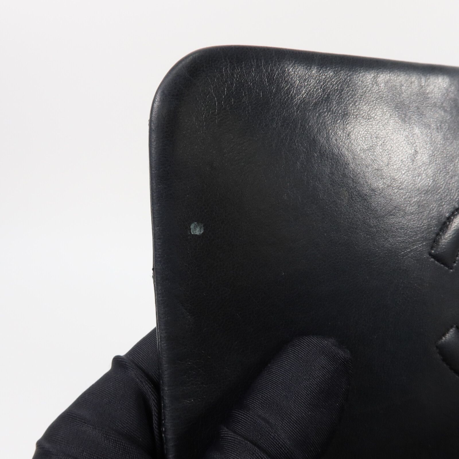 Vintage Black Lambskin Full Flap w/GHW — view 15