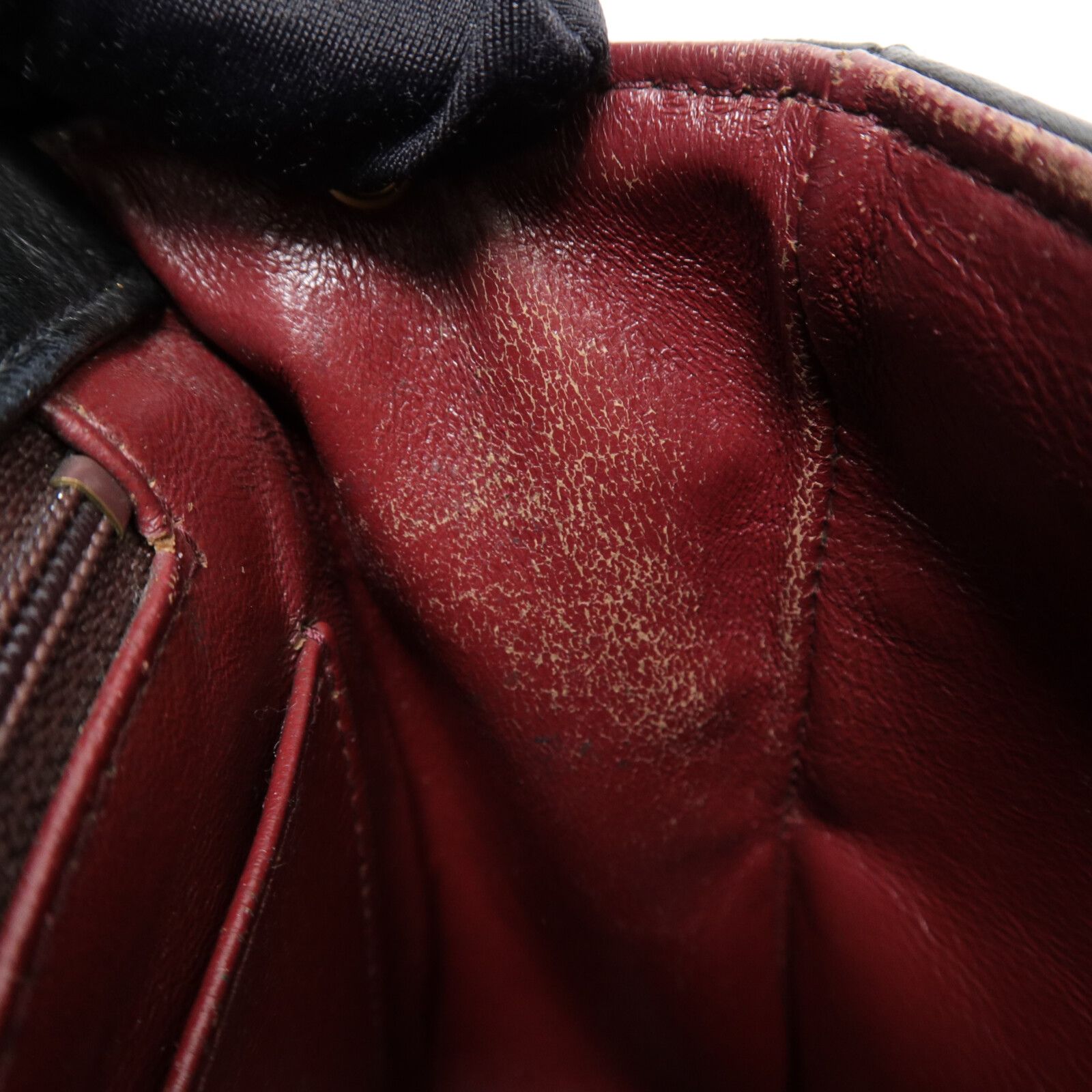 Vintage Black Lambskin Full Flap w/GHW — view 19