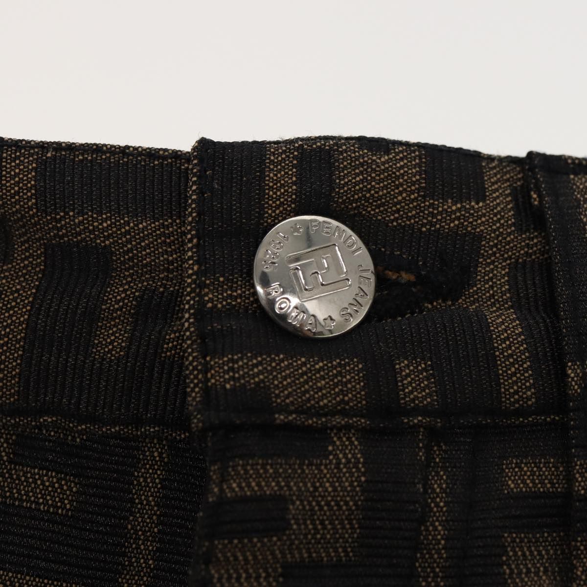 Zucca Canvas Pants Black Brown Auth — view 4