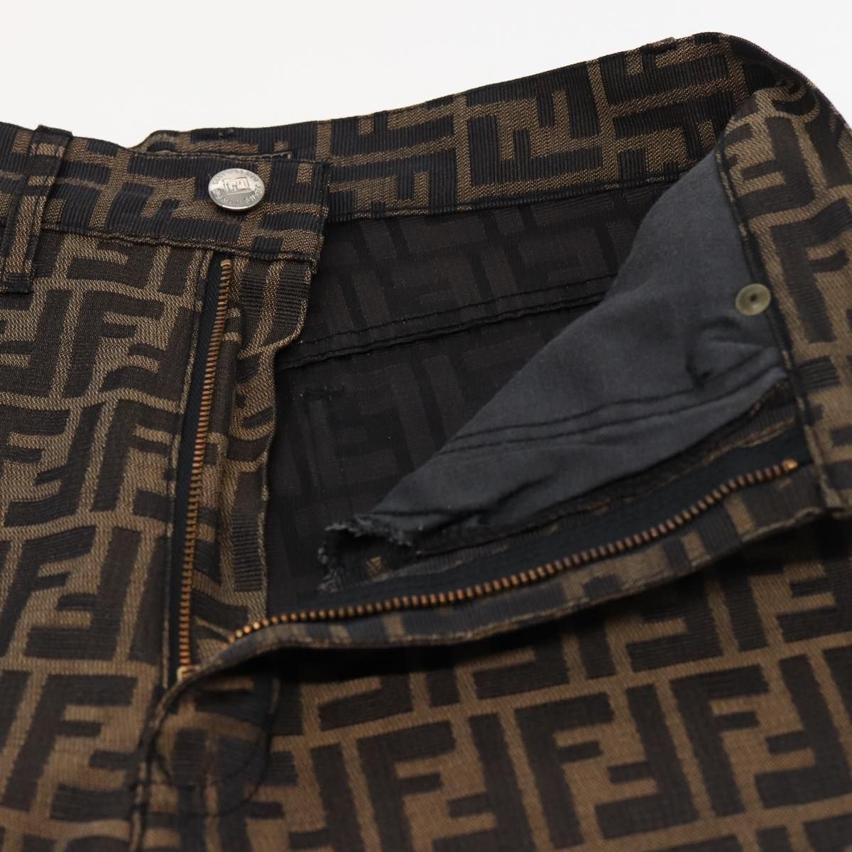 Zucca Canvas Pants Black Brown Auth — view 5