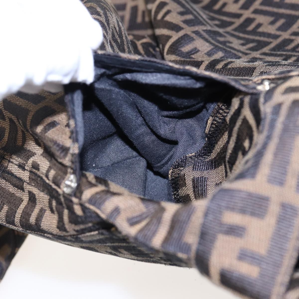 Zucca Canvas Pants Black Brown Auth — view 8