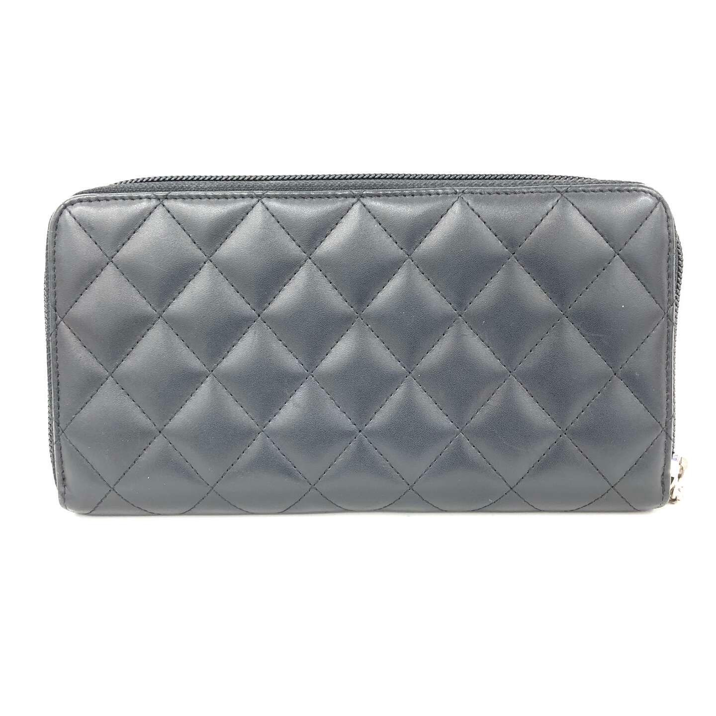 Lambskin Cambon Round Zipped Wallet — view 2
