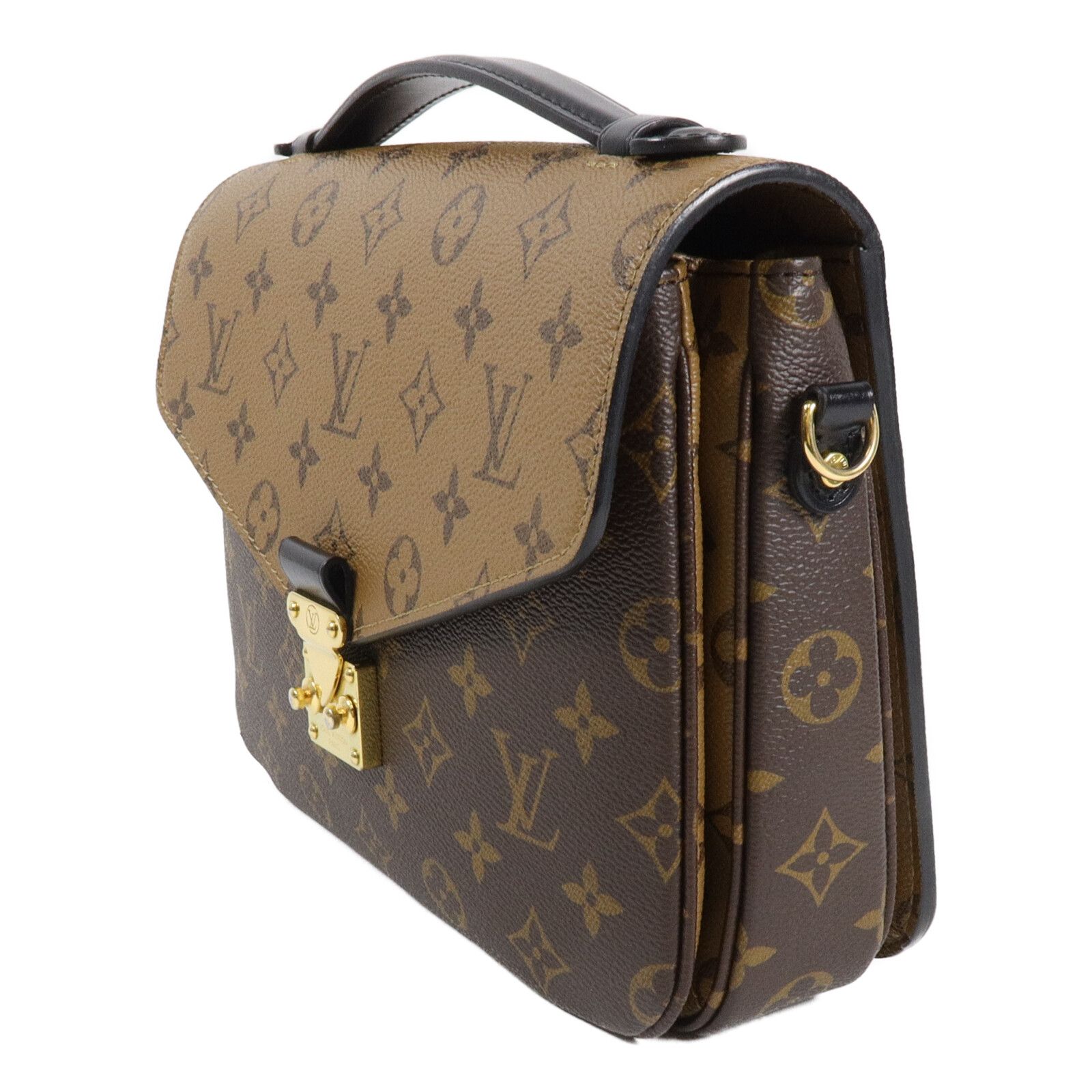 Monogram/monogram Reverse Pochette Metis Hand-turned Shoulder And Back Bag Brown 2way Shoulder Bag — view 3