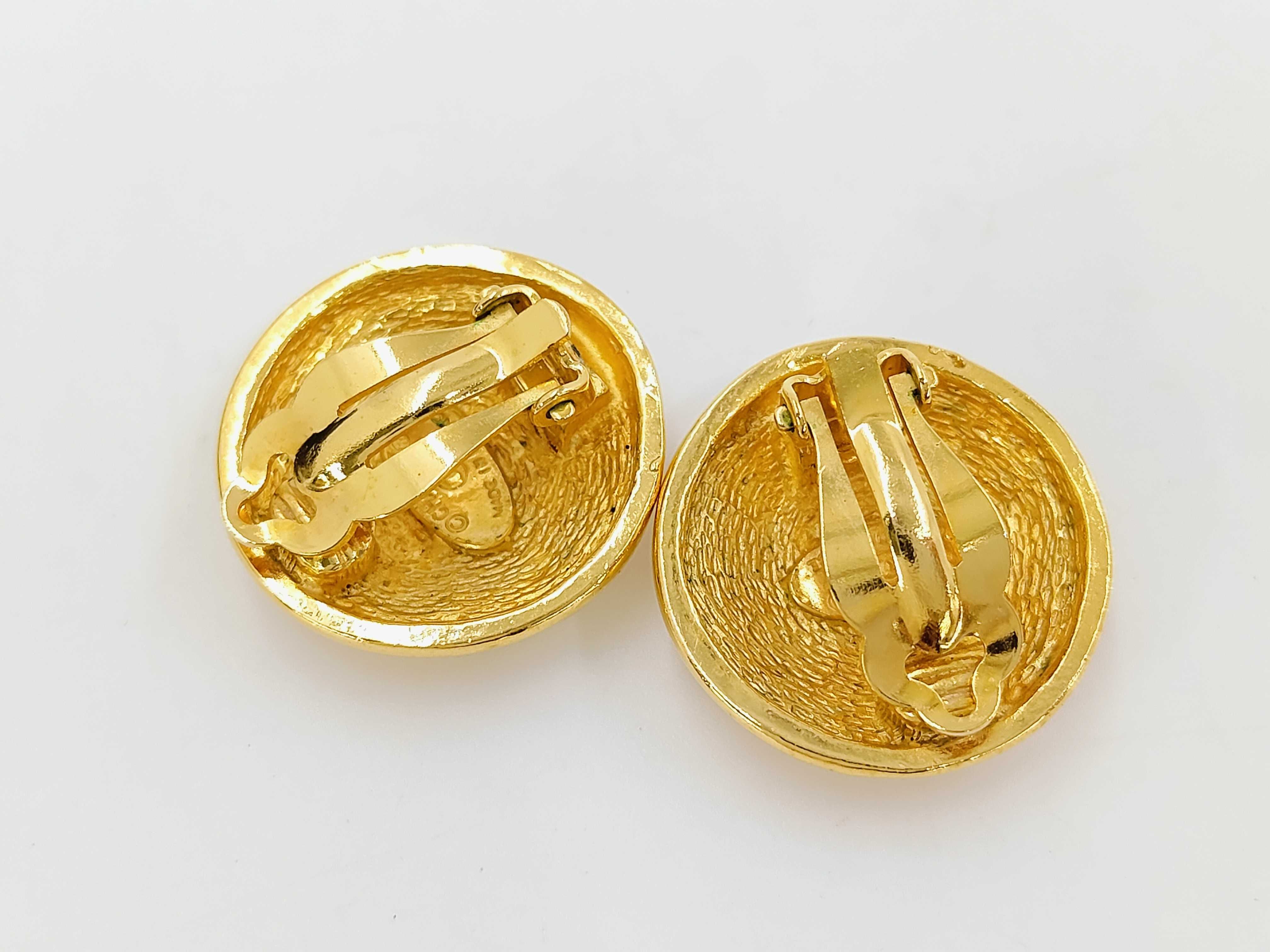 Coco Mark Matelassé Round Earrings — view 2