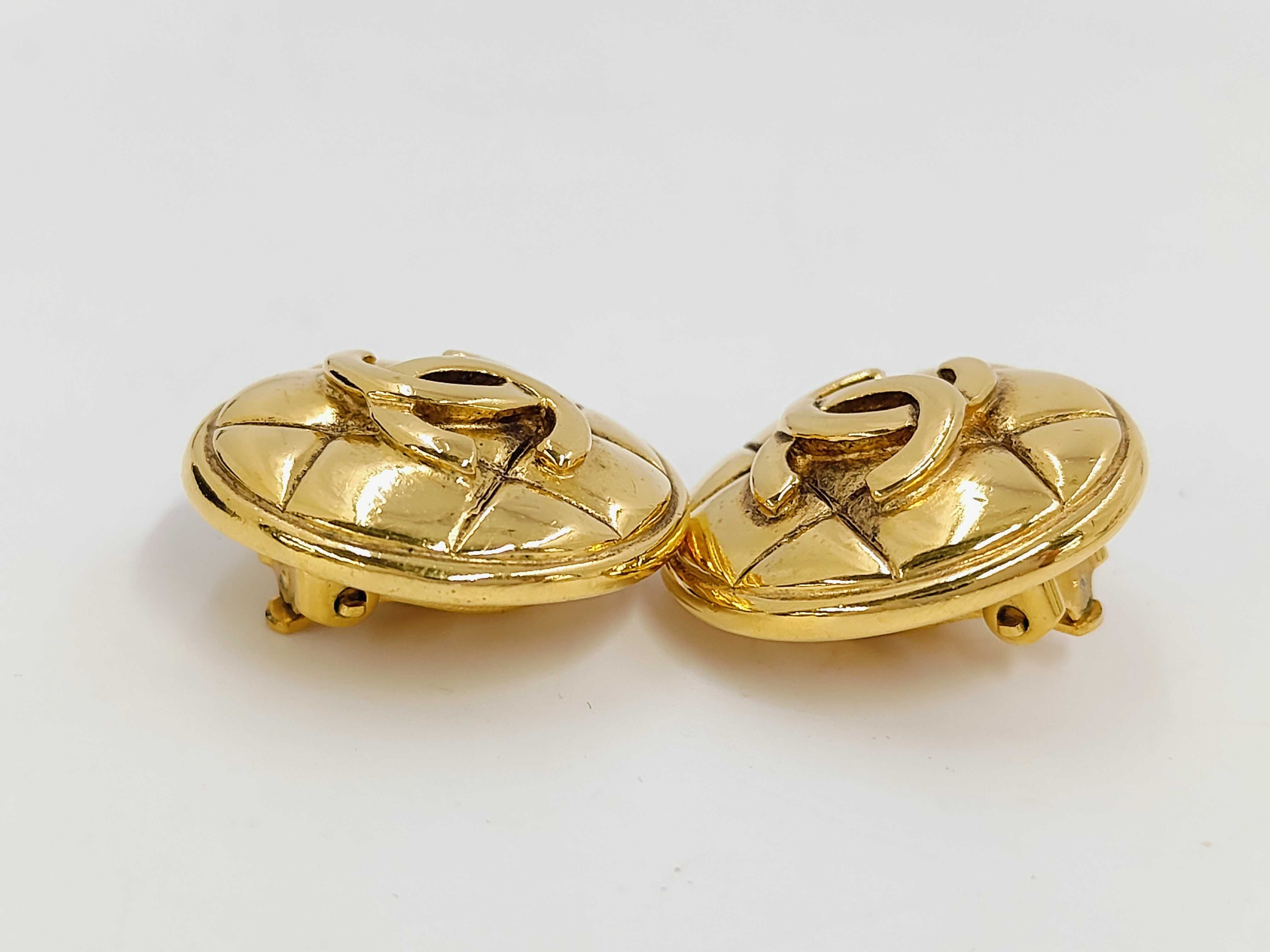 Coco Mark Matelassé Round Earrings — view 3