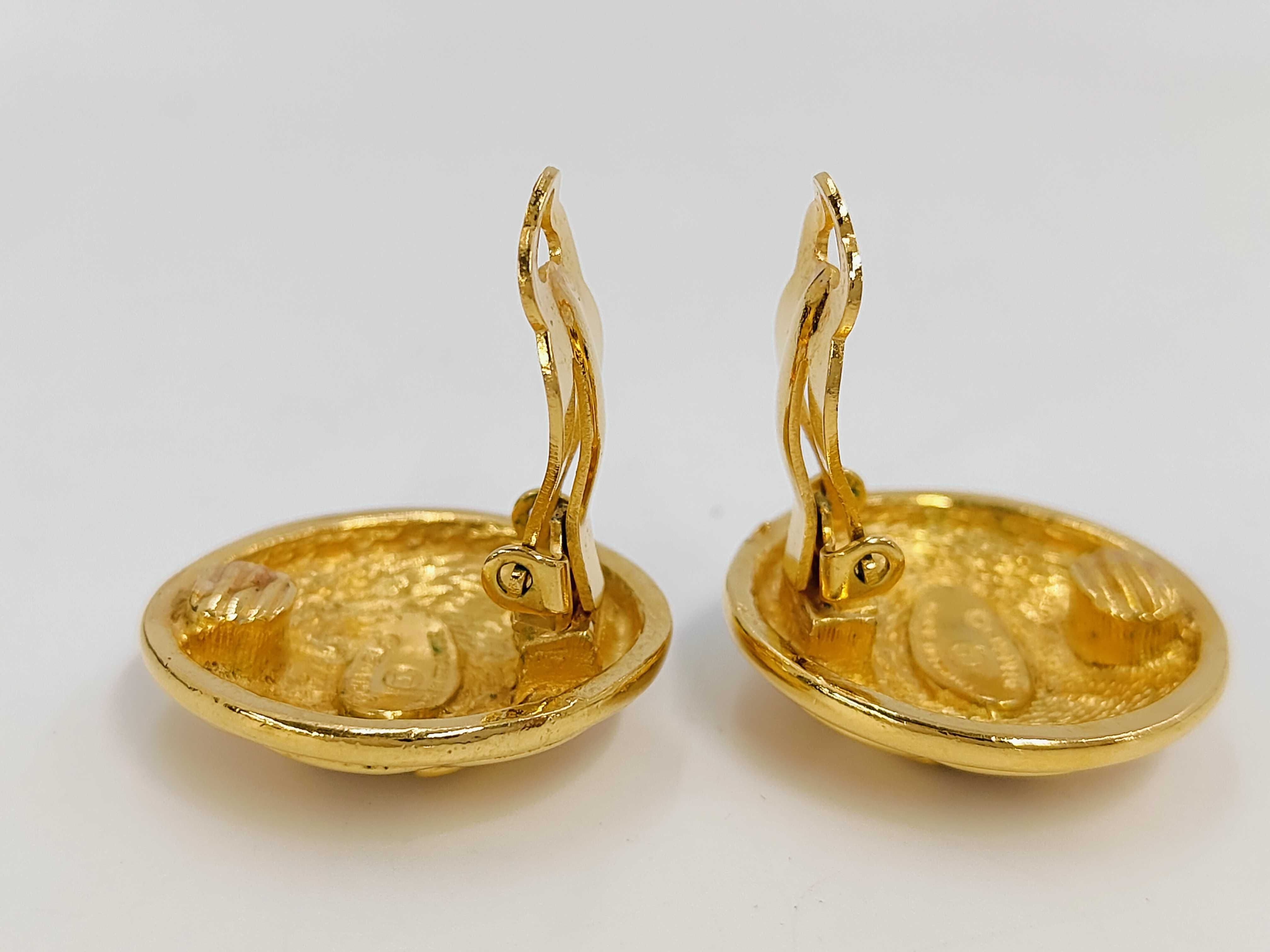 Coco Mark Matelassé Round Earrings — view 4