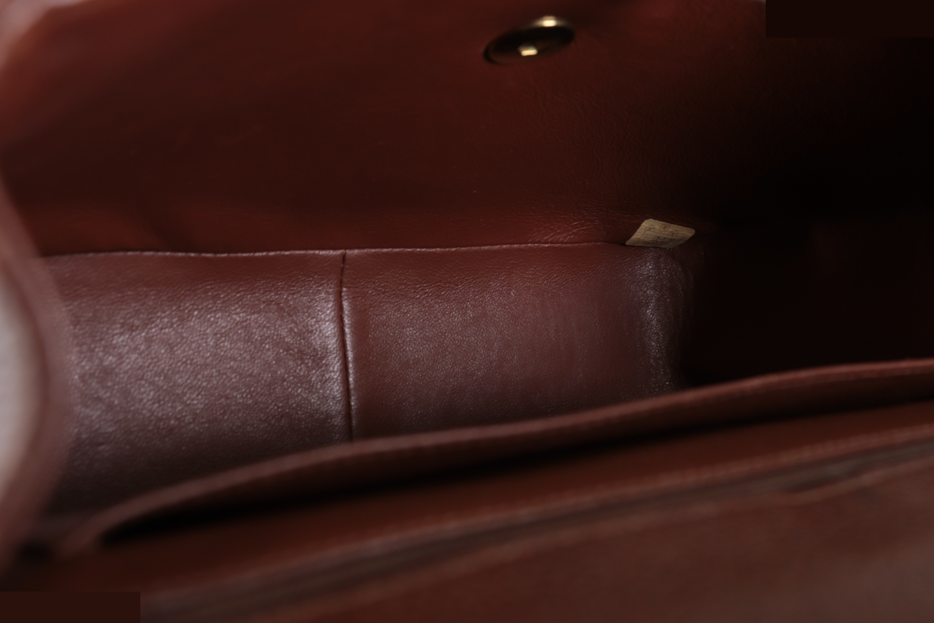 Caviar leather handbag, brown, unit number 3. — view 9
