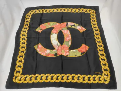 scarf, beige and black, other accessories.