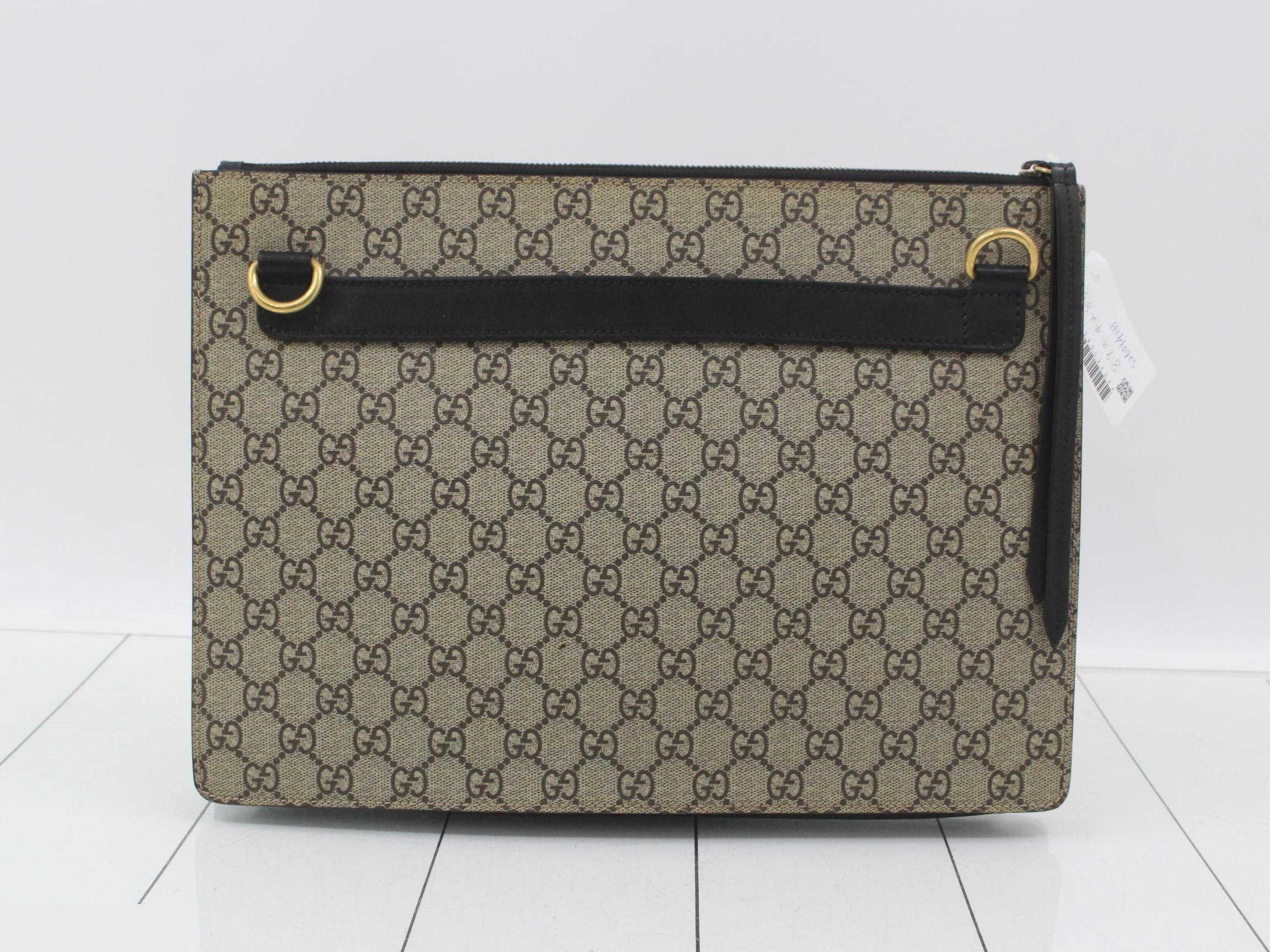 GG Supreme Angry Cat Clutch Bag — view 2