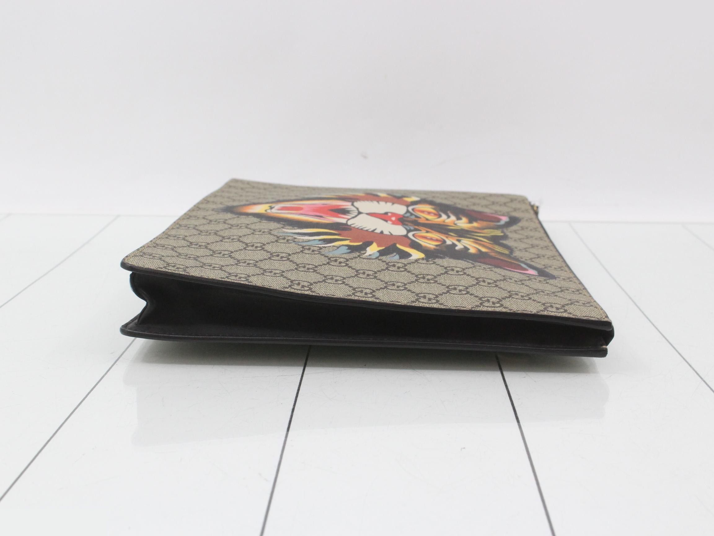 GG Supreme Angry Cat Clutch Bag — view 3