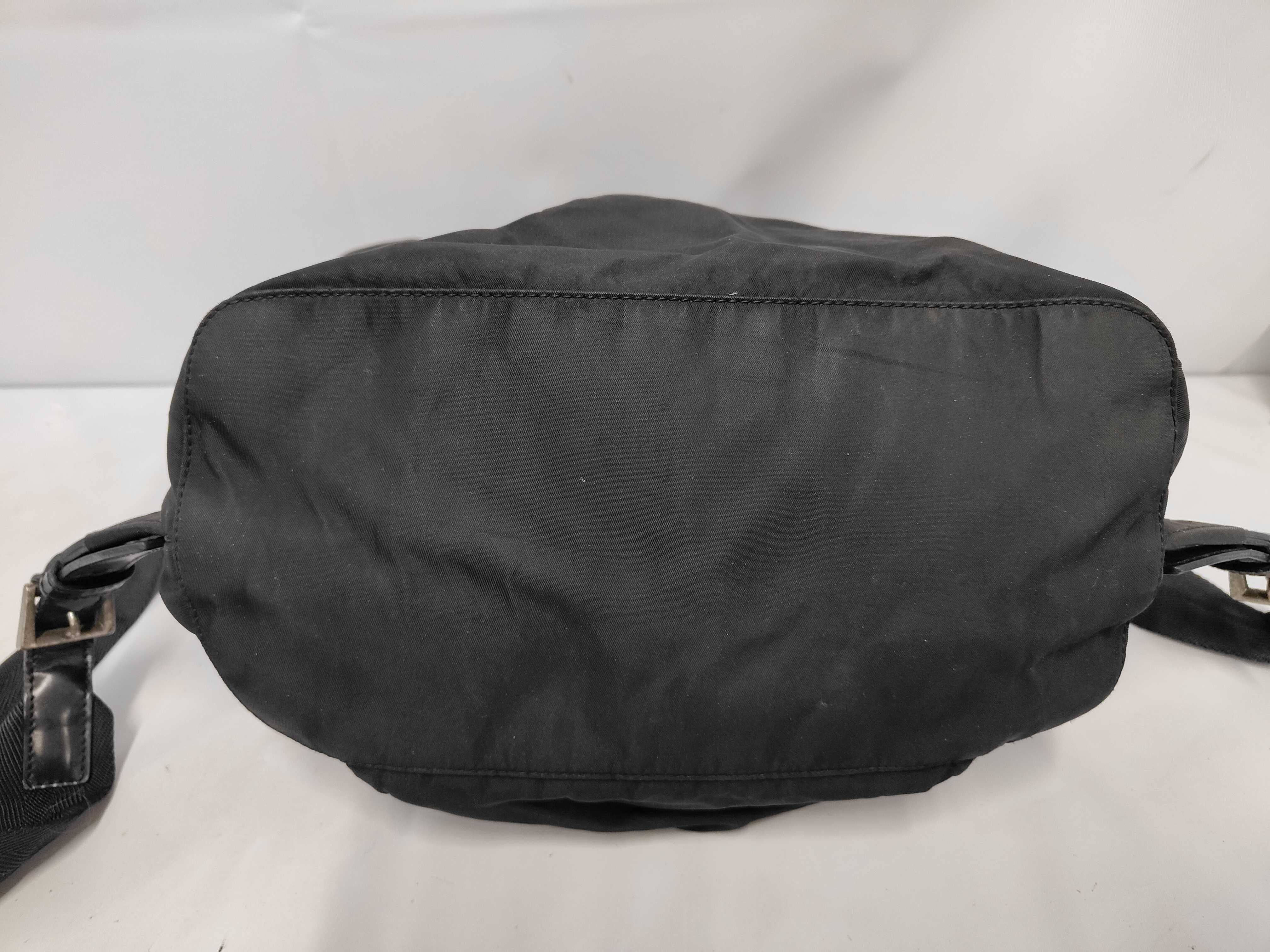 drawstring backpack, black. — view 3