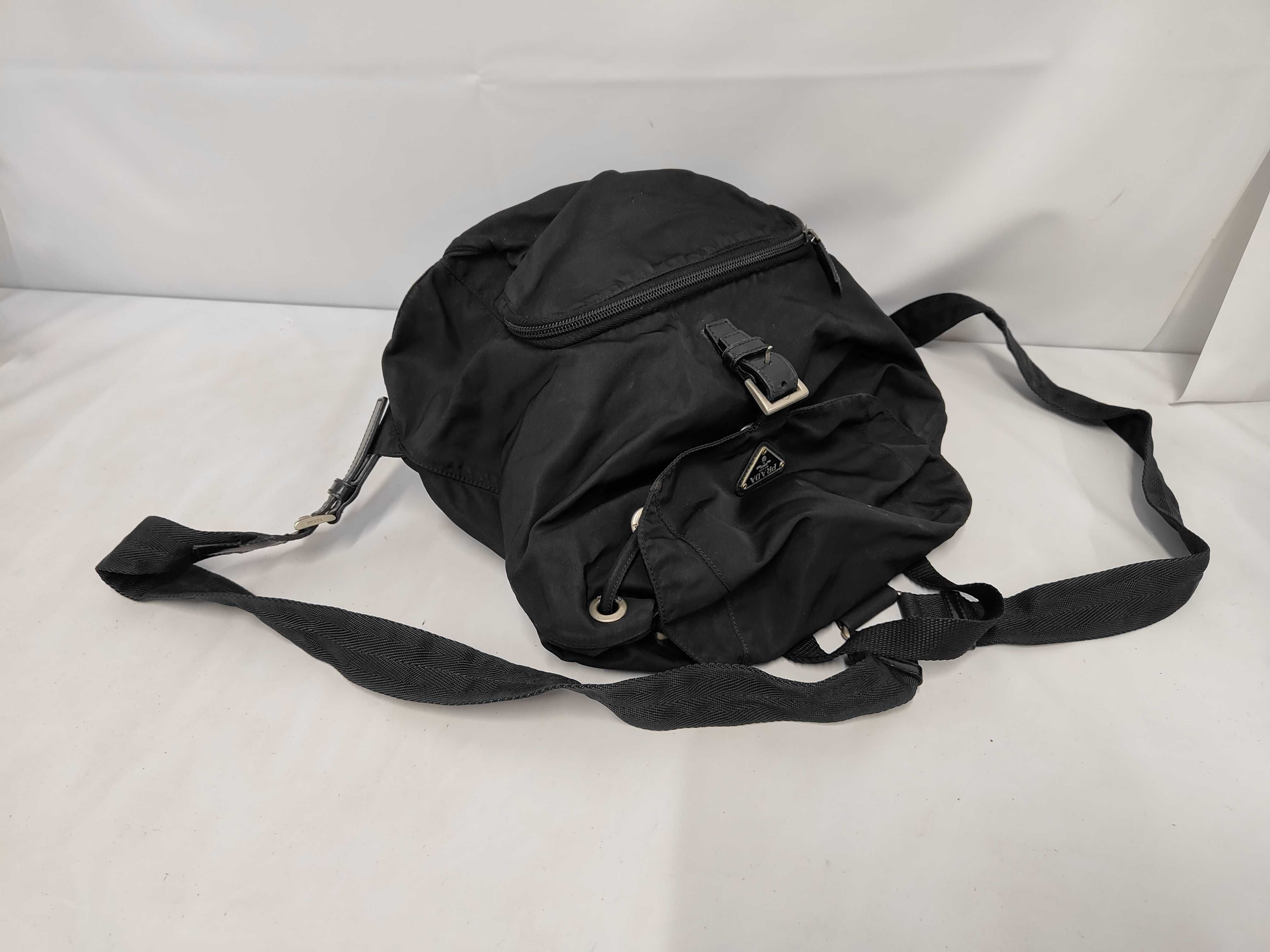 drawstring backpack, black. — view 5