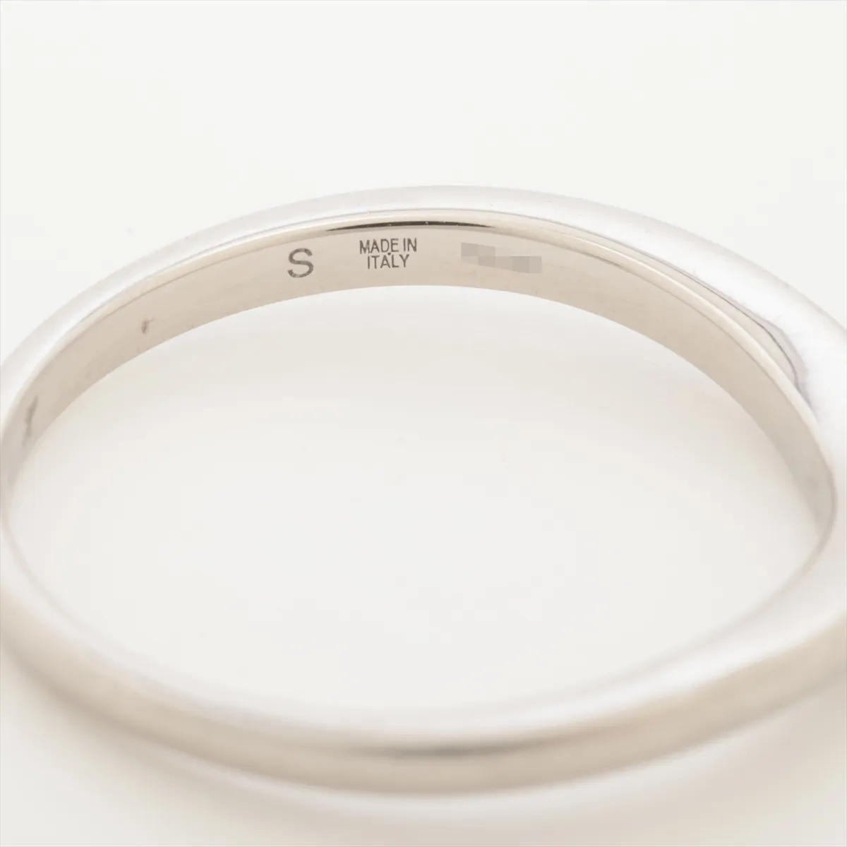 Bulgari Fedi 1P Diamond Ring Pt950 4.0g Initial 7MH111 360554 QR code readable — view 5