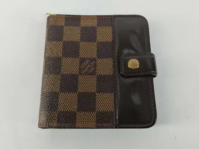 Damier Louis Vuitton Compact Zip N61668 Wallet