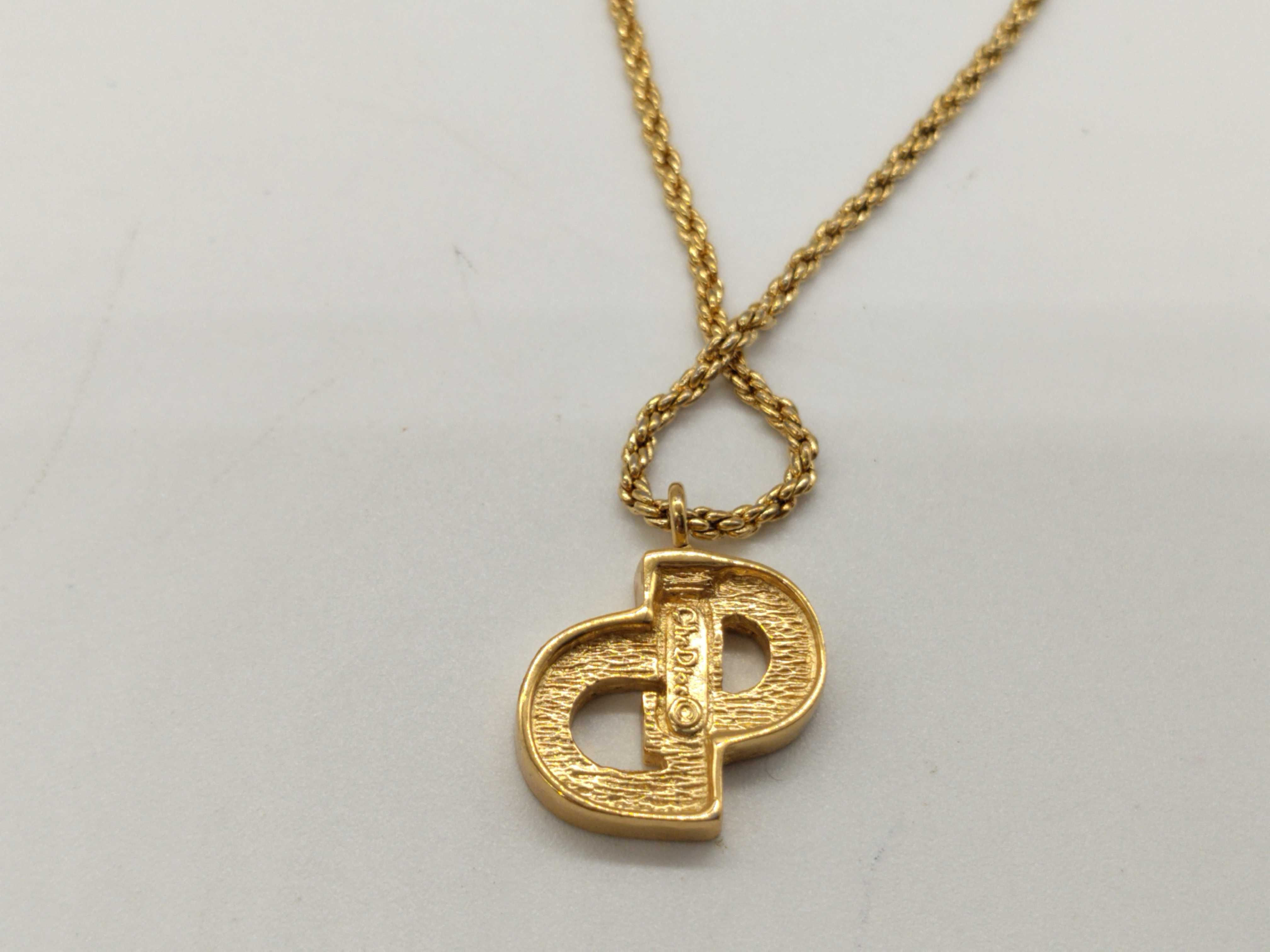 CD Rhinestone Necklace — view 2