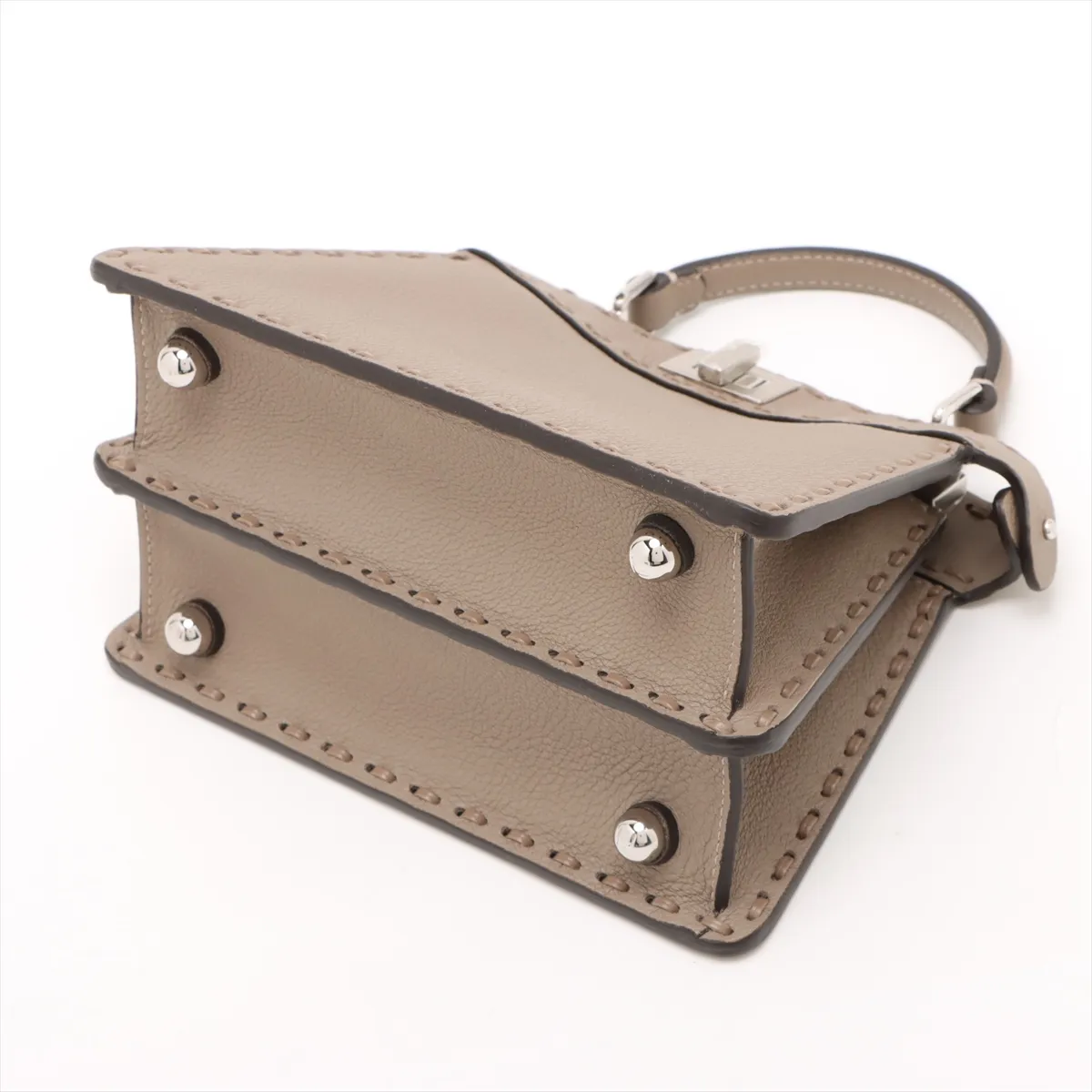 Selleria Peekaboo Ic You Mini Leather 2WAY Handbag Brown 8BN335 — view 3