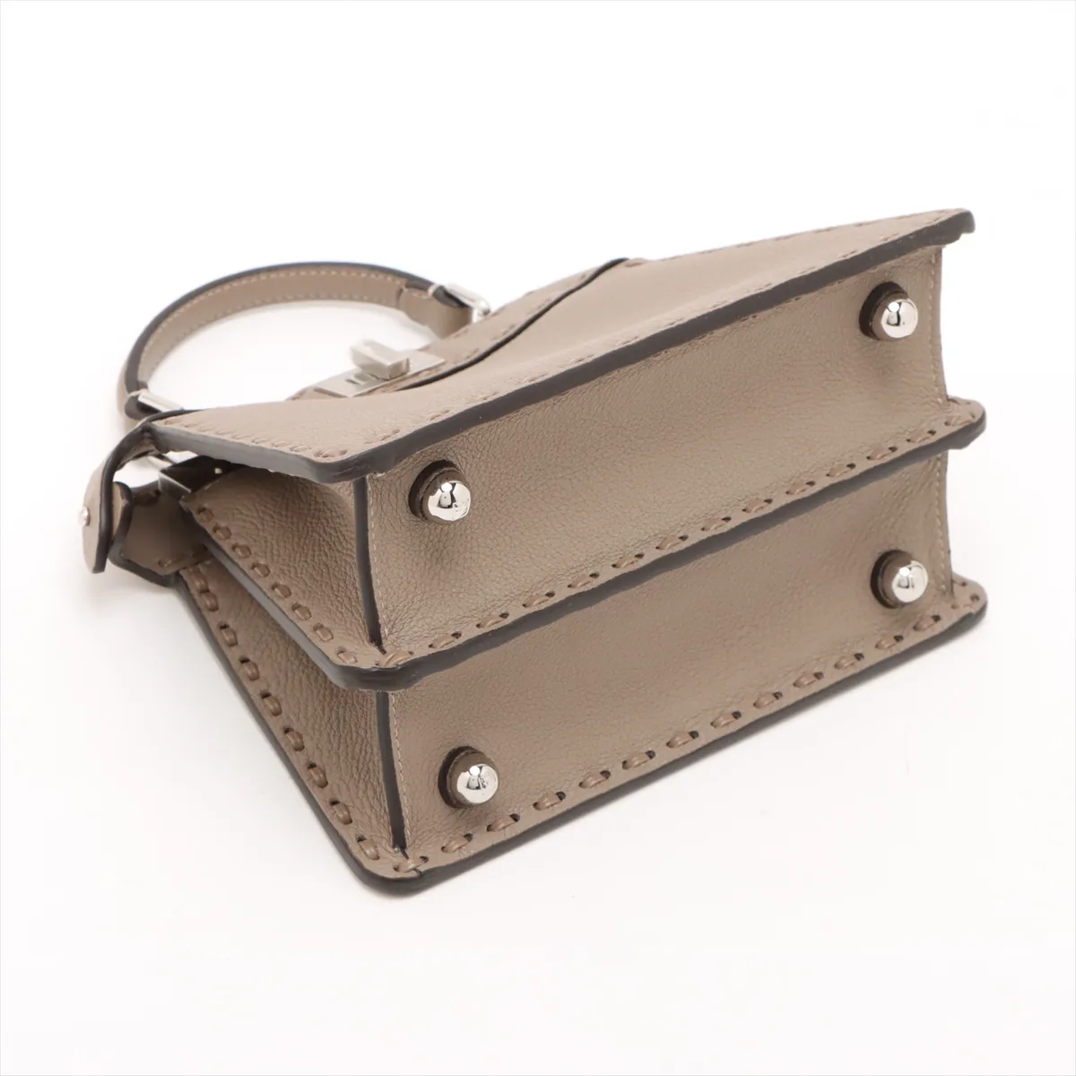 Selleria Peekaboo Ic You Mini Leather 2WAY Handbag Brown 8BN335 — view 4