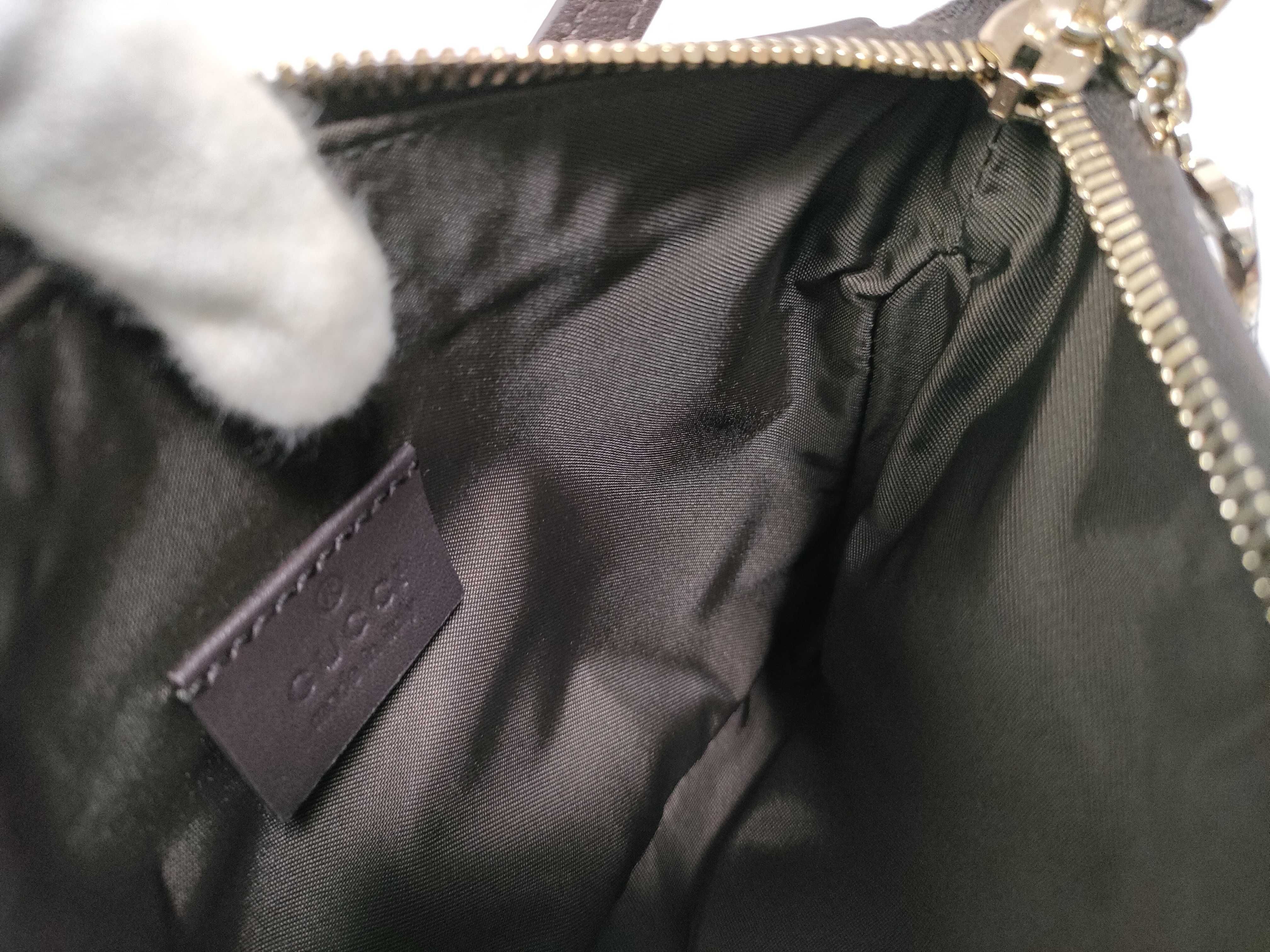 GG Canvas Mini Shoulder Bag with Heart Charm (Item No. 256899) ​​- Comes with Box - Shoulder Bag — view 12