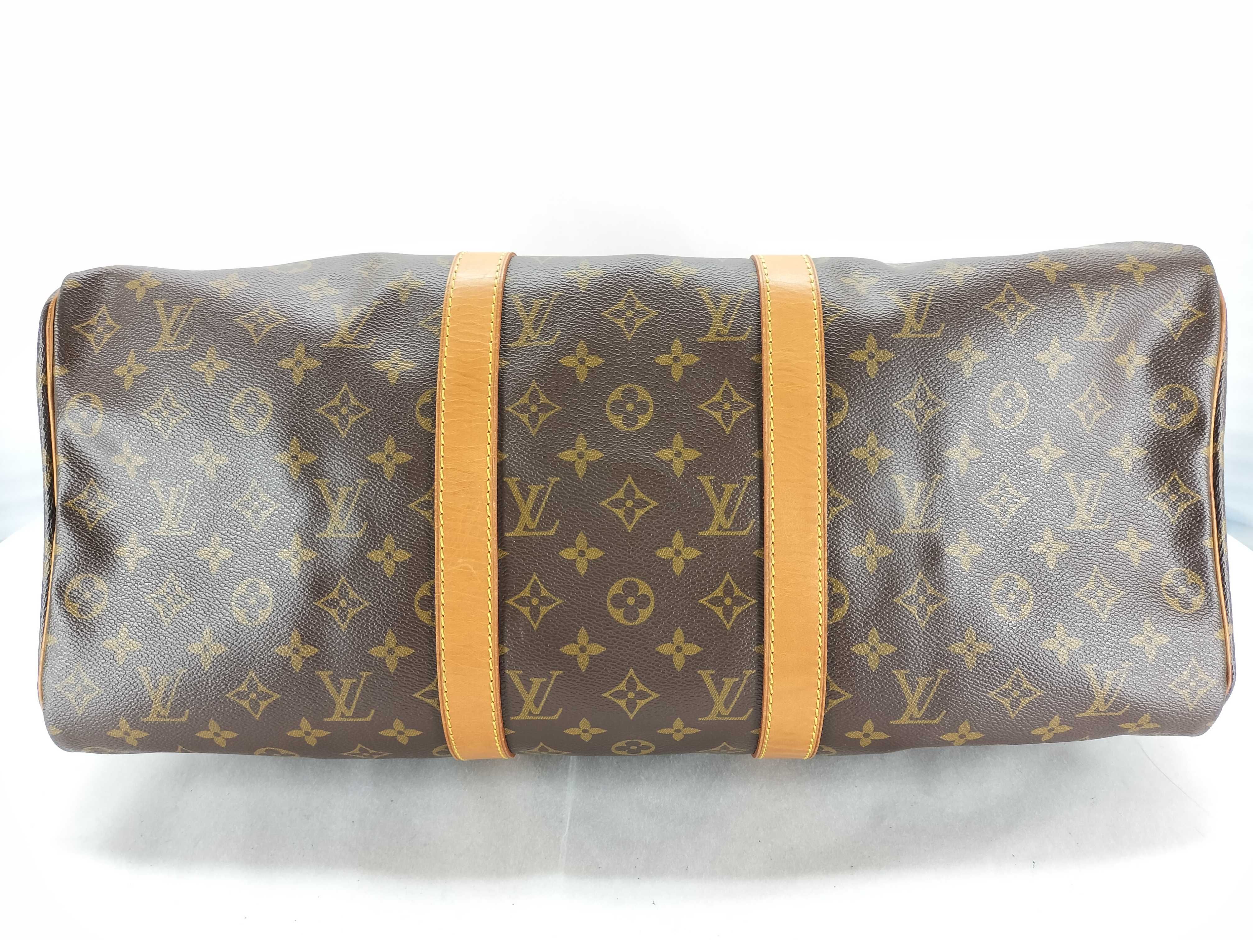 Monogram Louis Vuitton Keepall 50 Boston Bag — view 7
