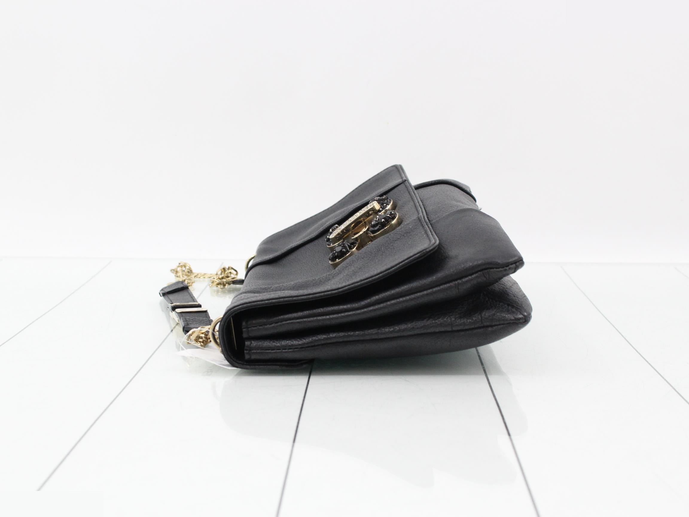 Chain Shoulder Bag with Rhinestones — view 4