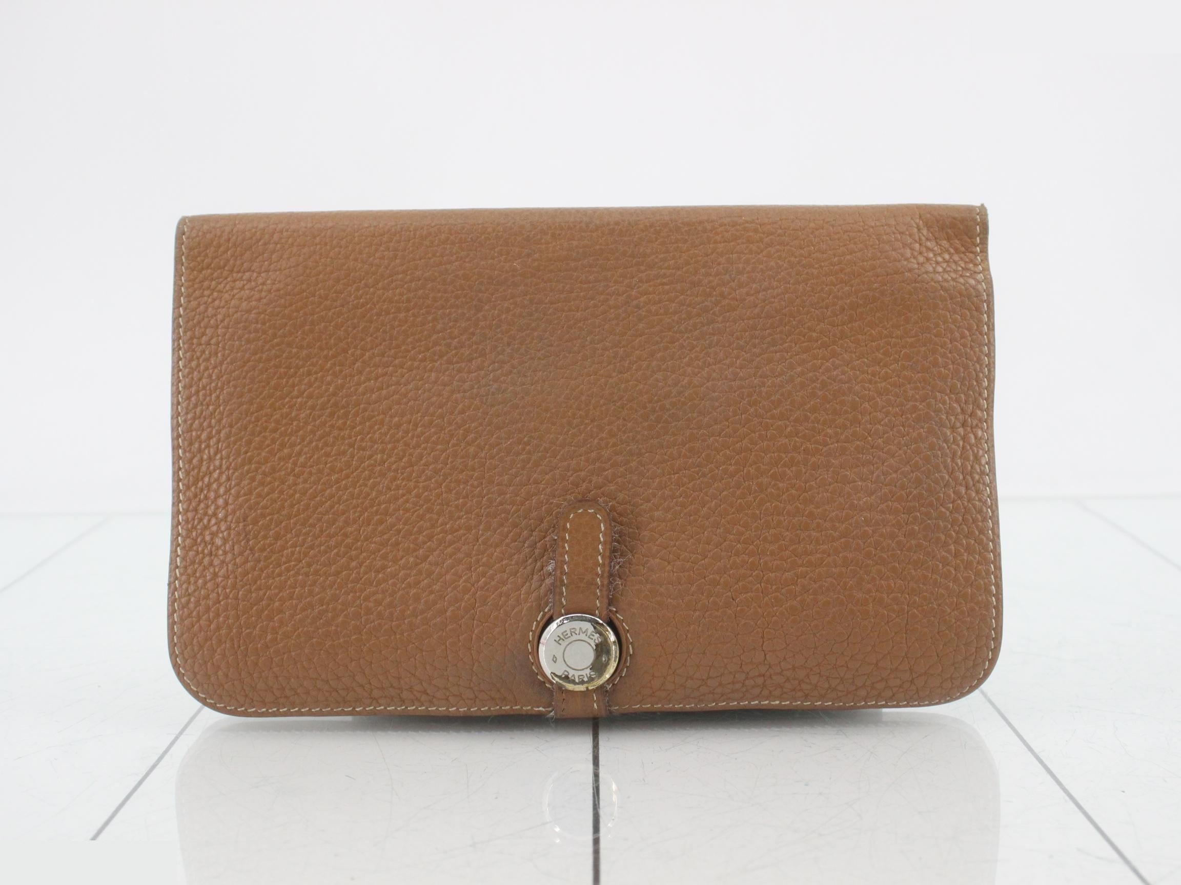 Dogon K stamp, with box, HERMES wallet